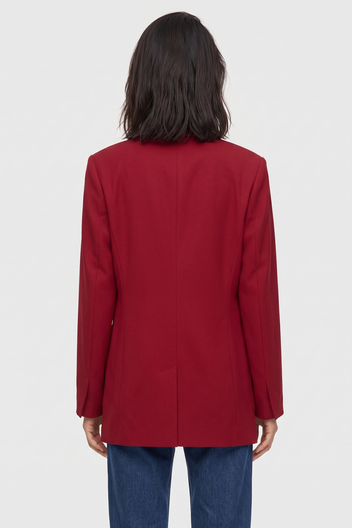 X LIBBY WOOL BLAZER RED 2