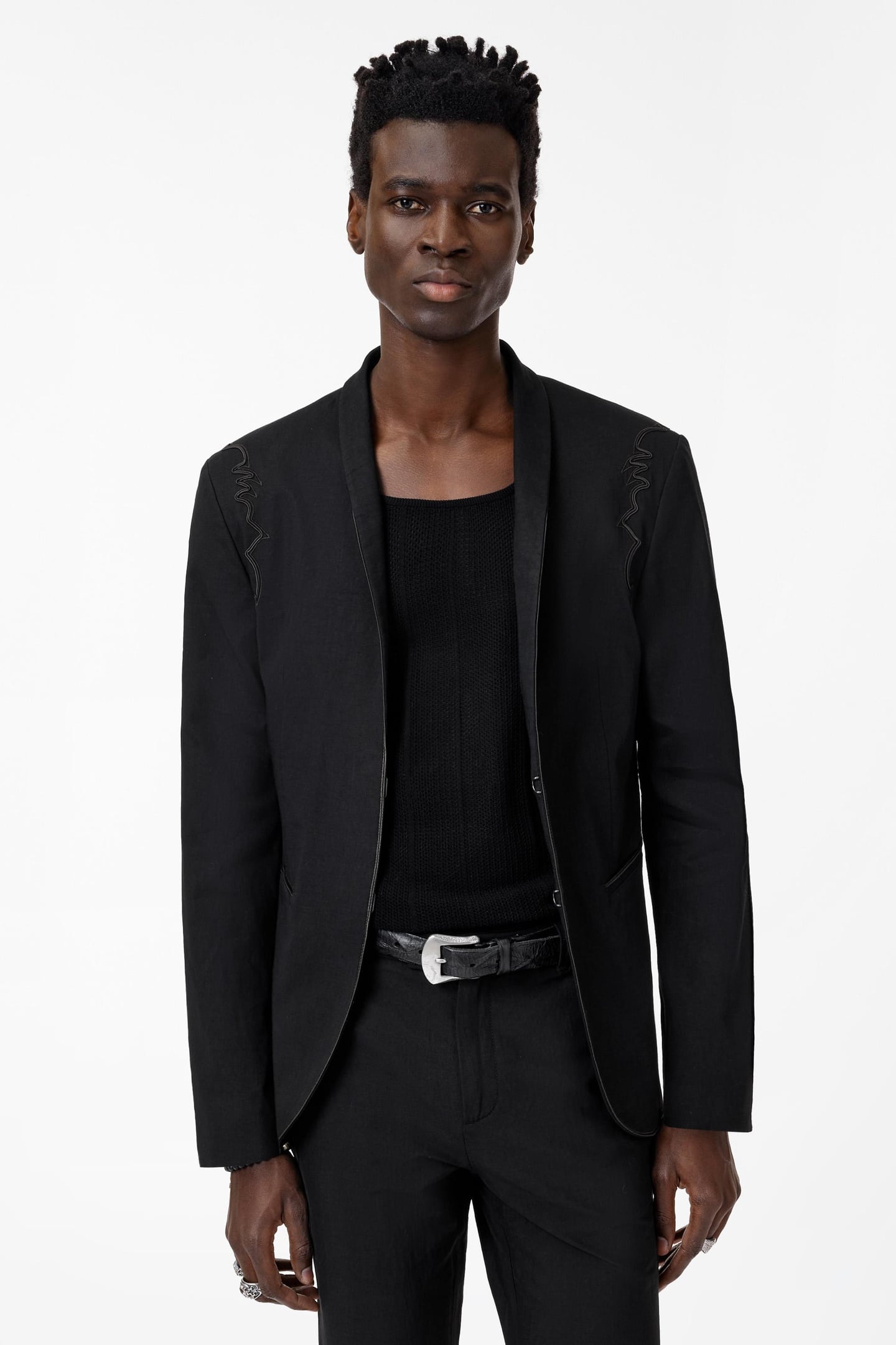 THEODORE JACKET - H B CLOSURE JACKET WIT BLACK 1
