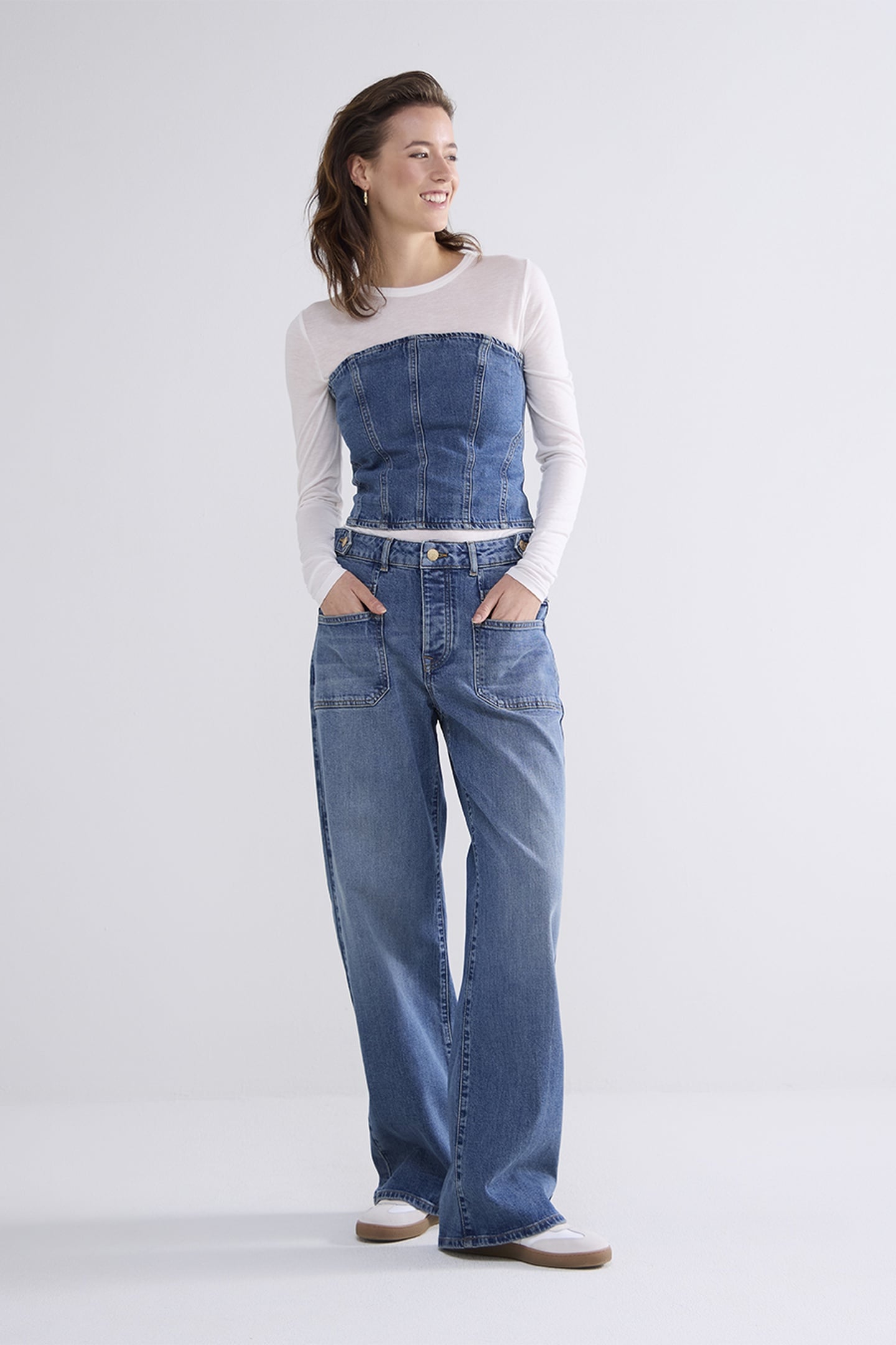DENIM BUSTIER BOLIVIA OCEAN DENIM DENIM 1