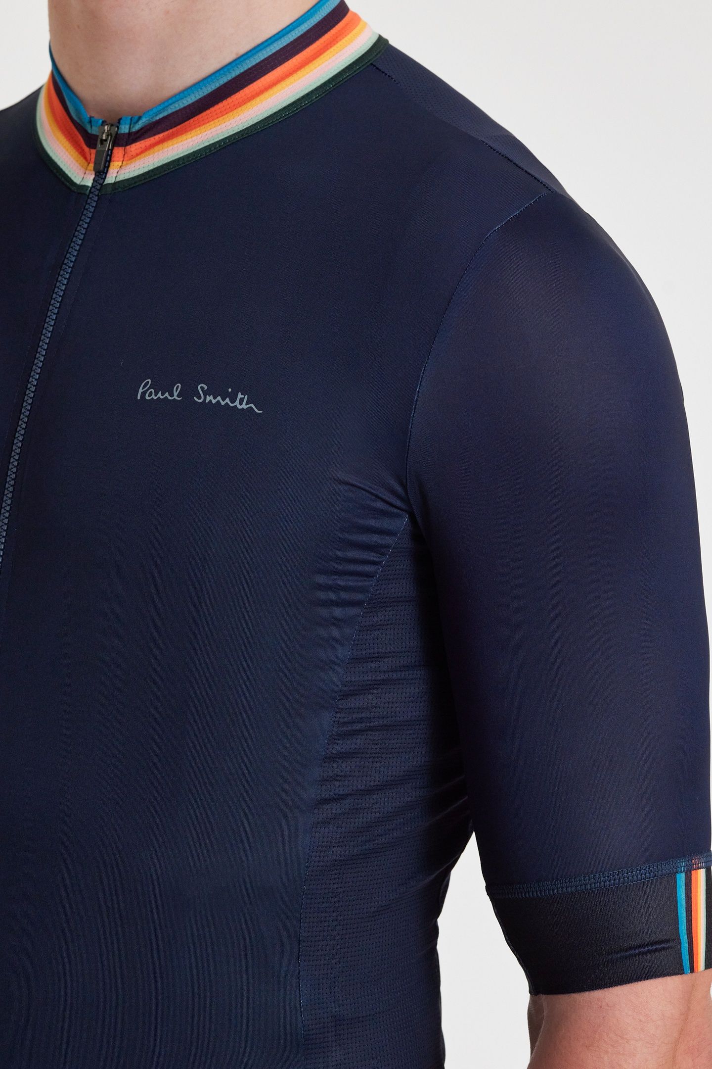 MENS CYCLE JERSEY S/S ARTIST STRIPE VERY DARK NAVY 6