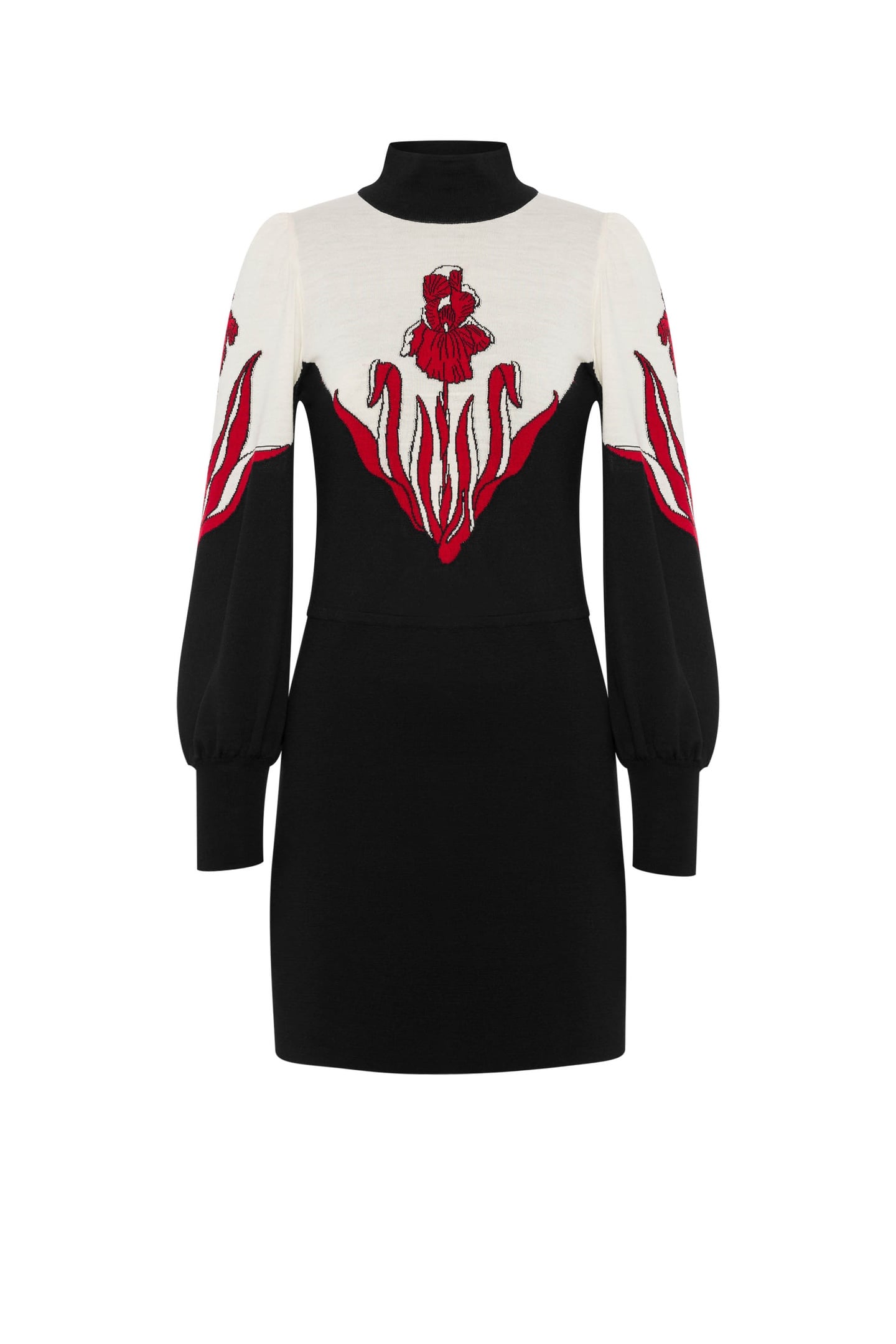 IRIS PURE WOOL DRESS BLACK 3