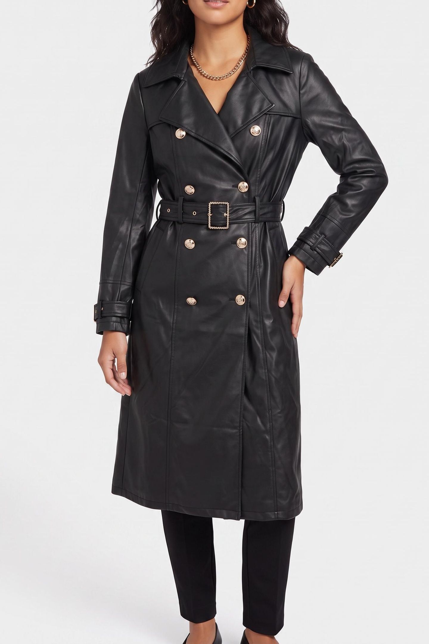 CAMILLE TRENCH JET BLACK A996 1