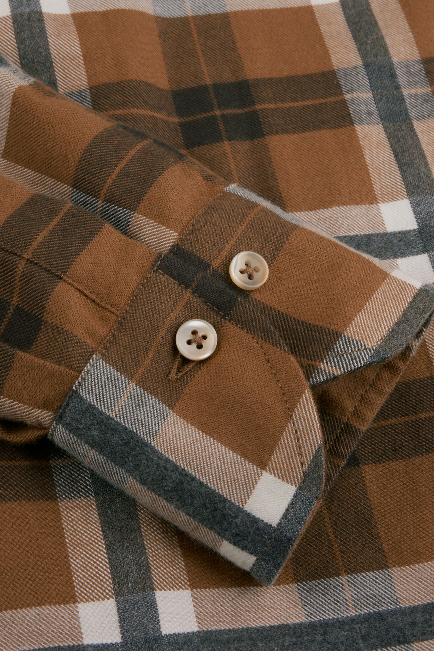 FRANNIE SHIRT LIGHT BROWN CHECK 5