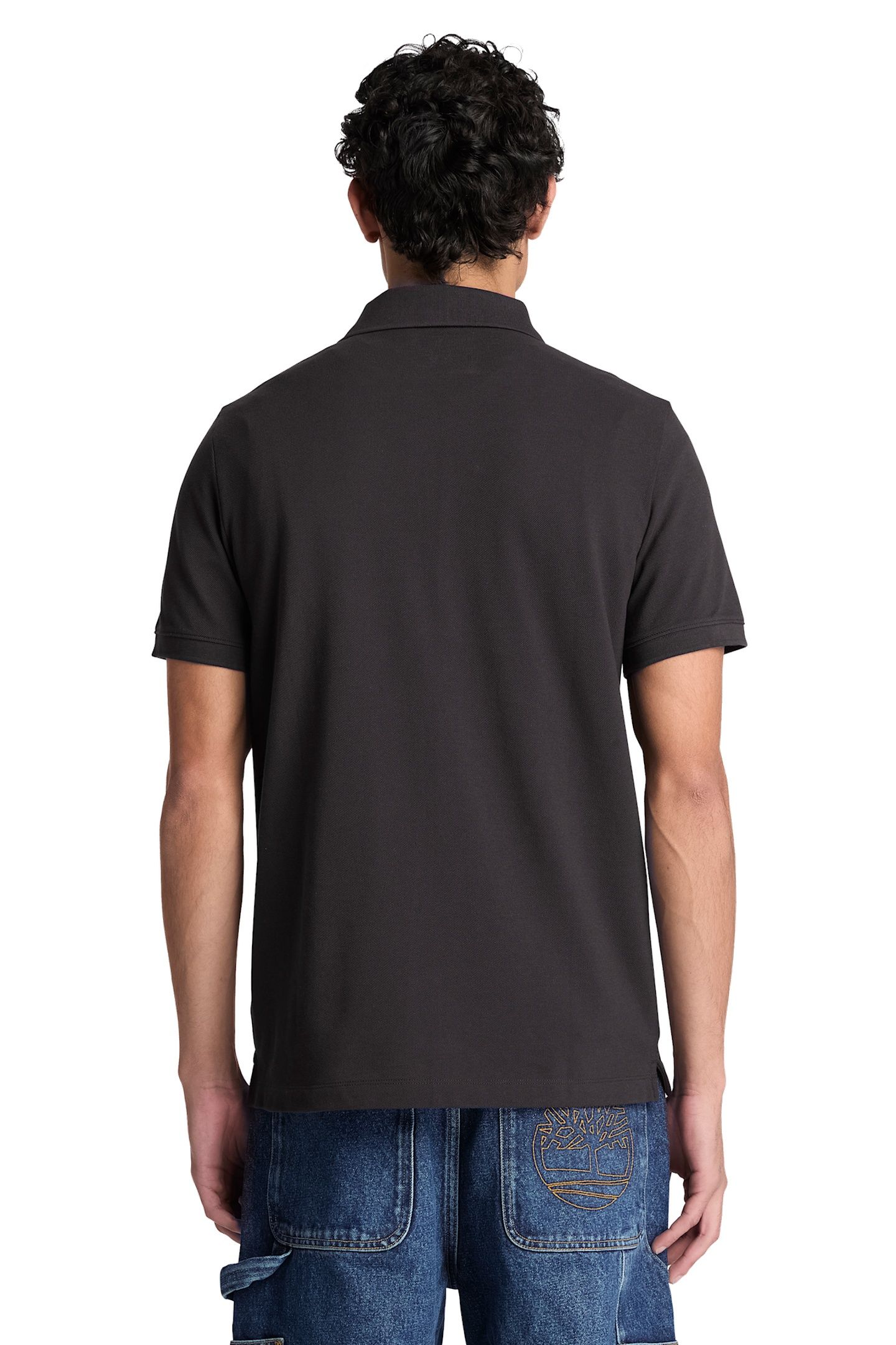 OYSTER RIVER CHEST LOGO SS POLO BLACK 2