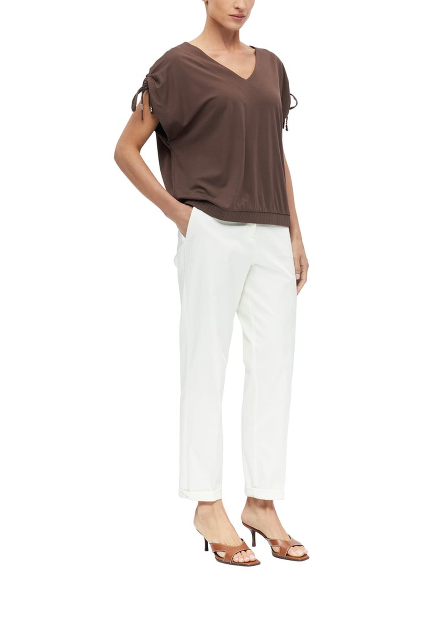 S.OLIVER T-SHIRTS BROWN 2