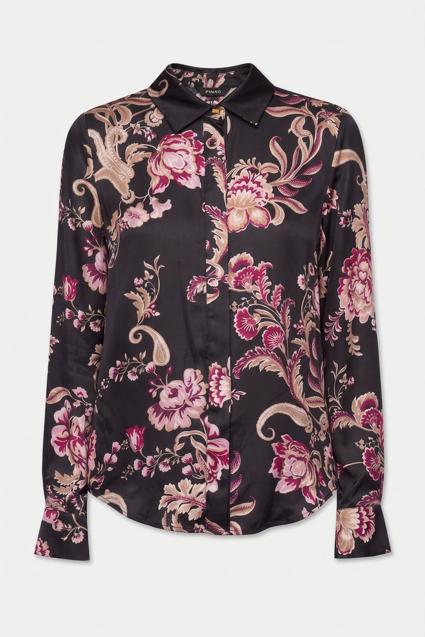 NEW MELISSA SHIRT FLORAL PAISLEY BLACK 3