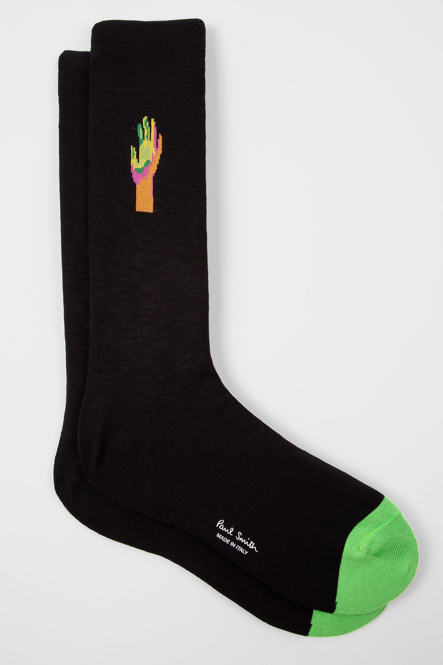 MEN SOCK WATERCOLOUR BLACK 3
