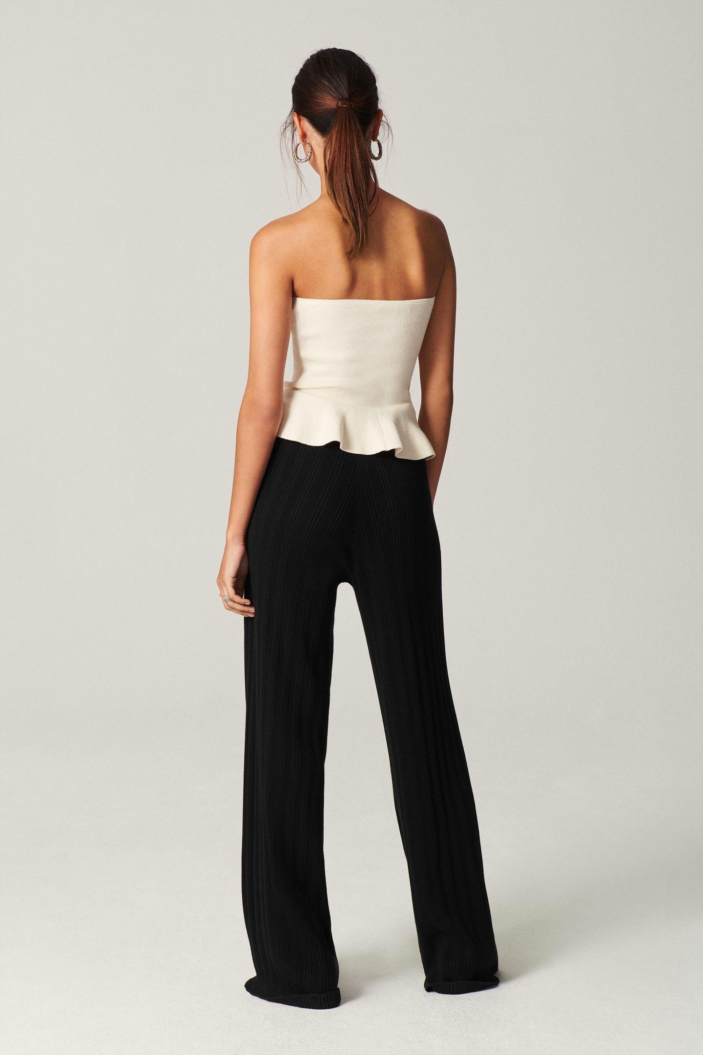 FLARE TROUSERS BLACK 2
