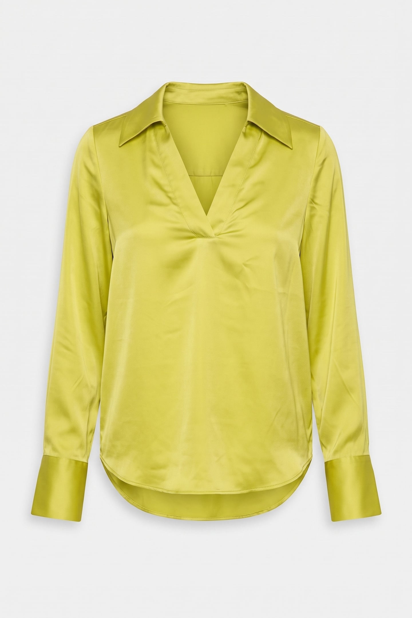 LA VERA SILK SHIRT YELLOW 3
