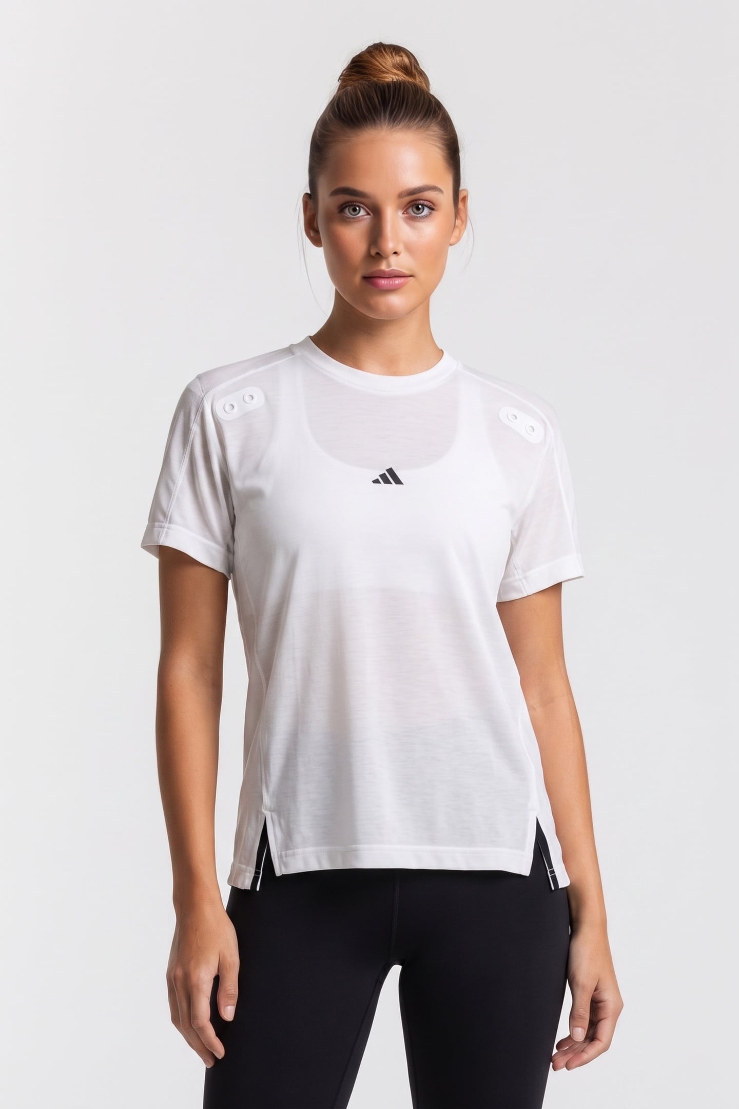 UNISEX PERFORMANCE YOGA PREMIUM TRAINING T-SHIRT WHITE 1