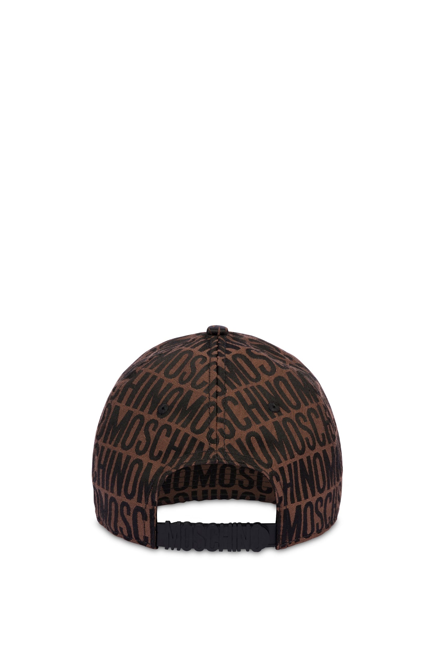 NYLON ALLOVER LOGO HAT BROWN 3