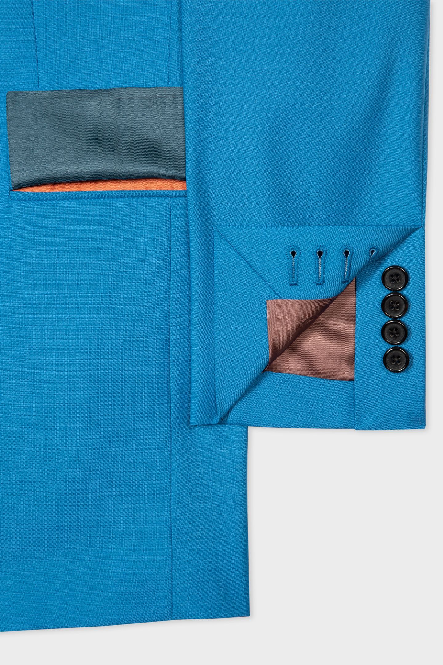 GENTS 2 BUTTON SUIT COBALT BLUE 7
