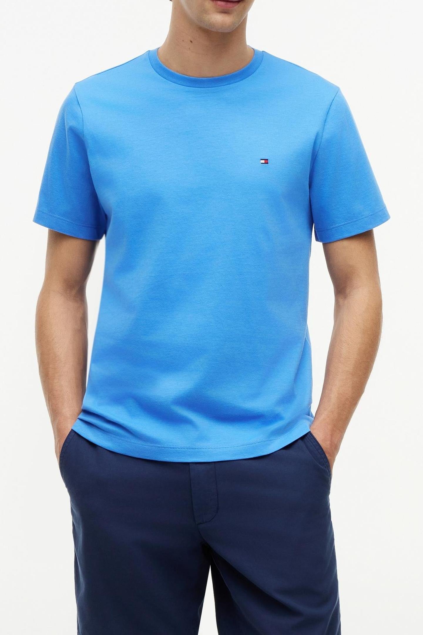 FLAG EMBROIDERY T-SHIRT BLUE SPELL 1