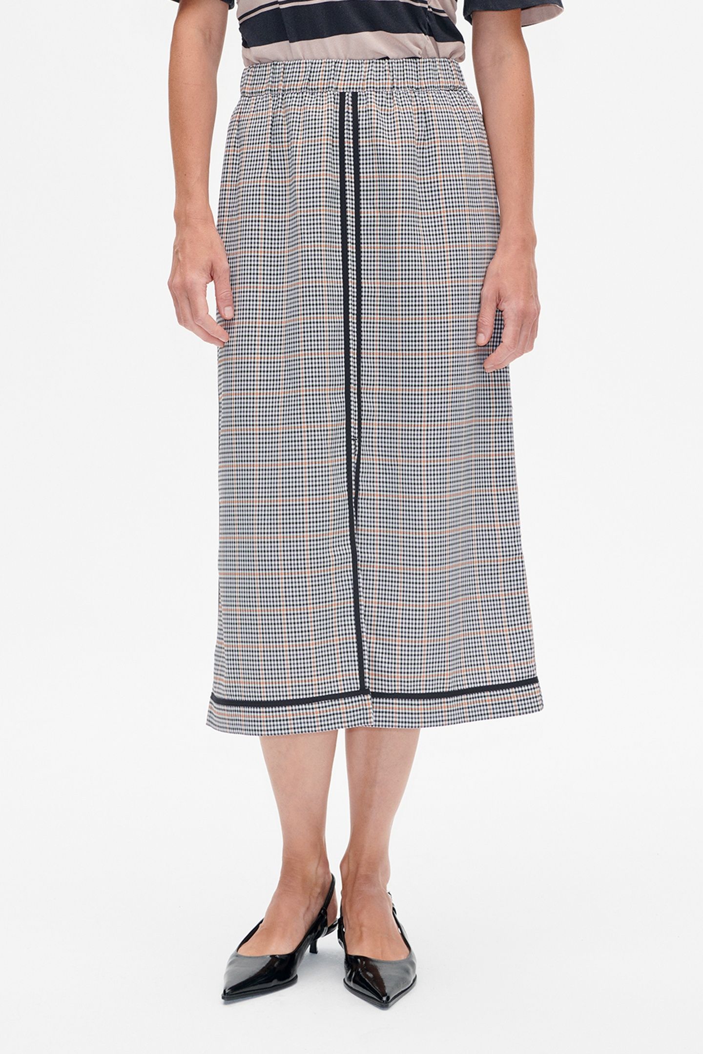 SOFIE SKIRT GREY WALLSTREET CHECK 2