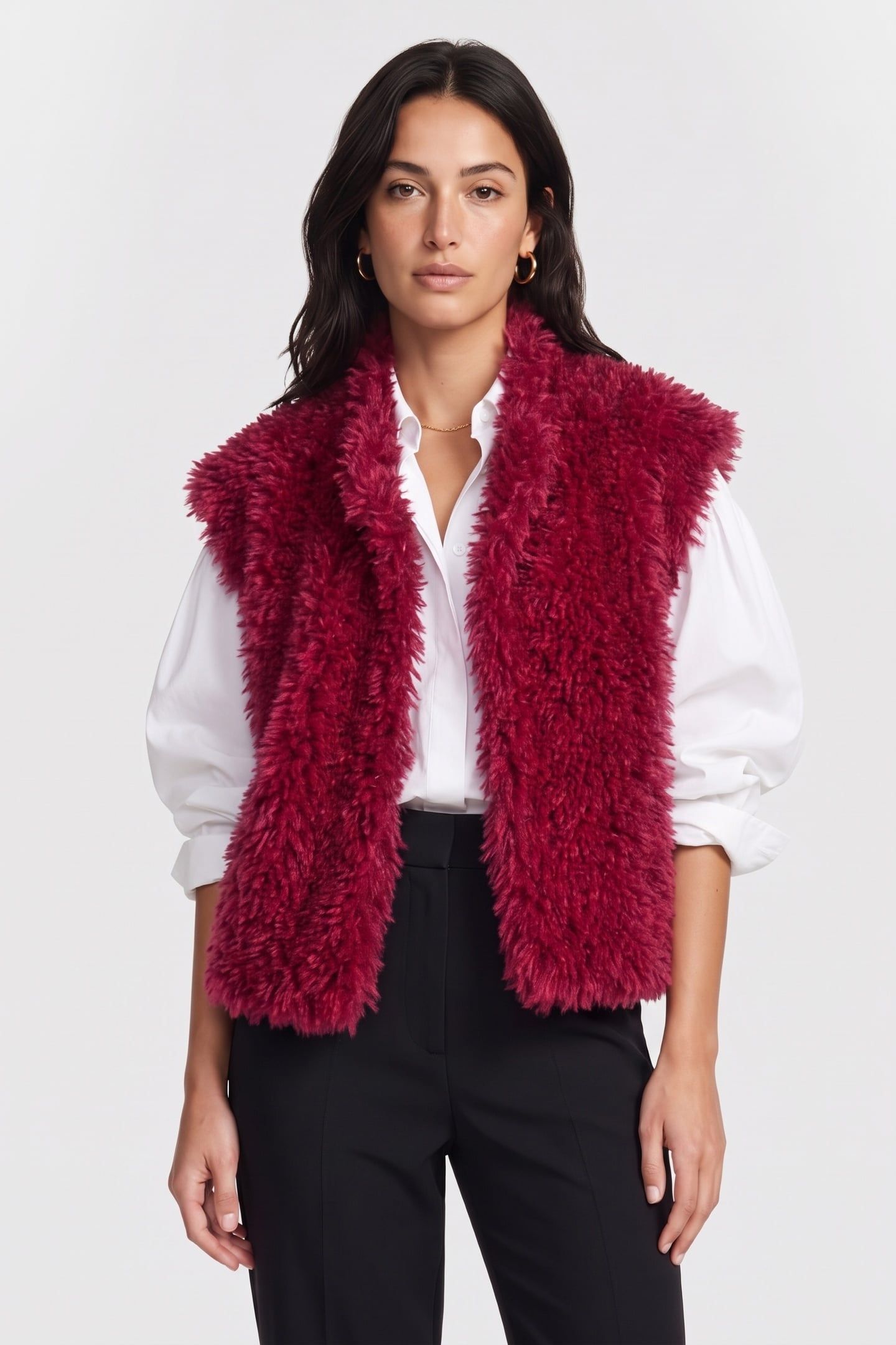 SUVI GILET FUCHSIA 1