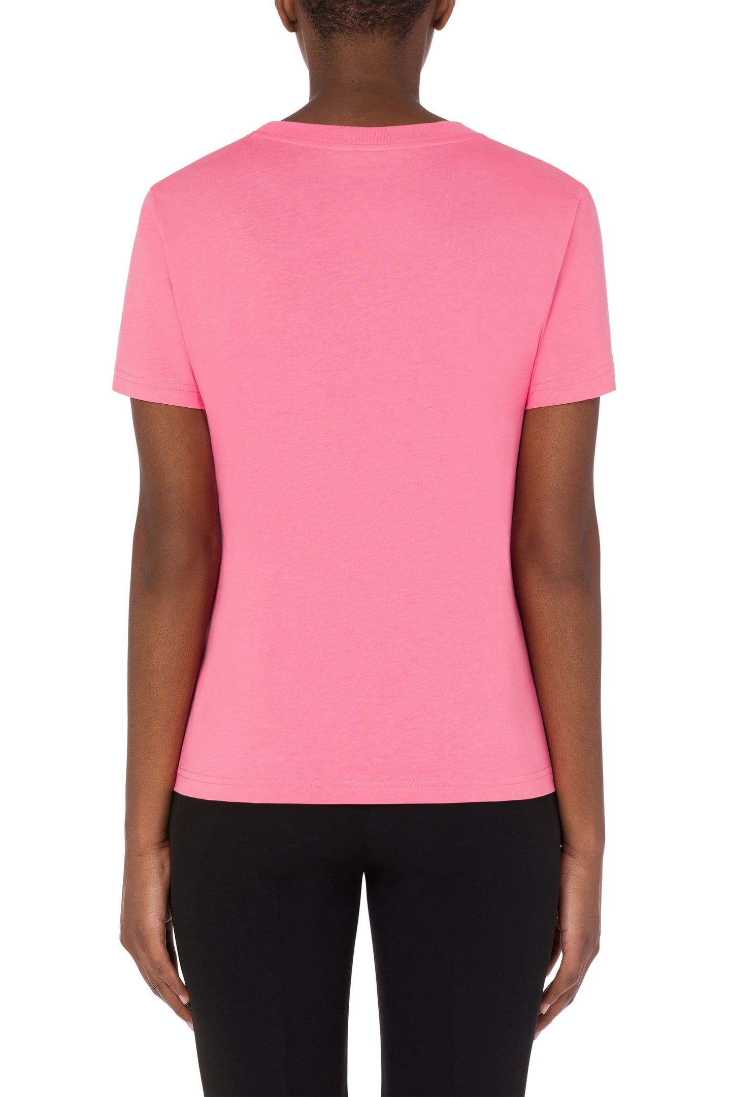 MOSCHINO TEDDY BEAR ORGANIC JERSEY T-SHIRT PINK 2