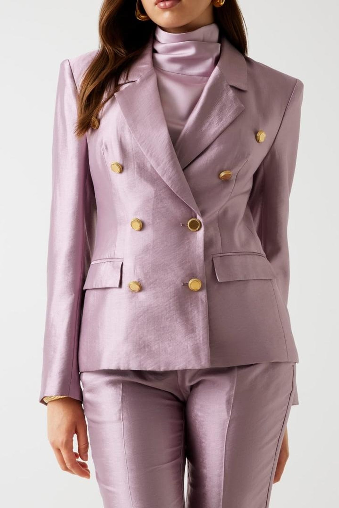 MILLA DOUBLE BREAST MAUVE BERRY 1