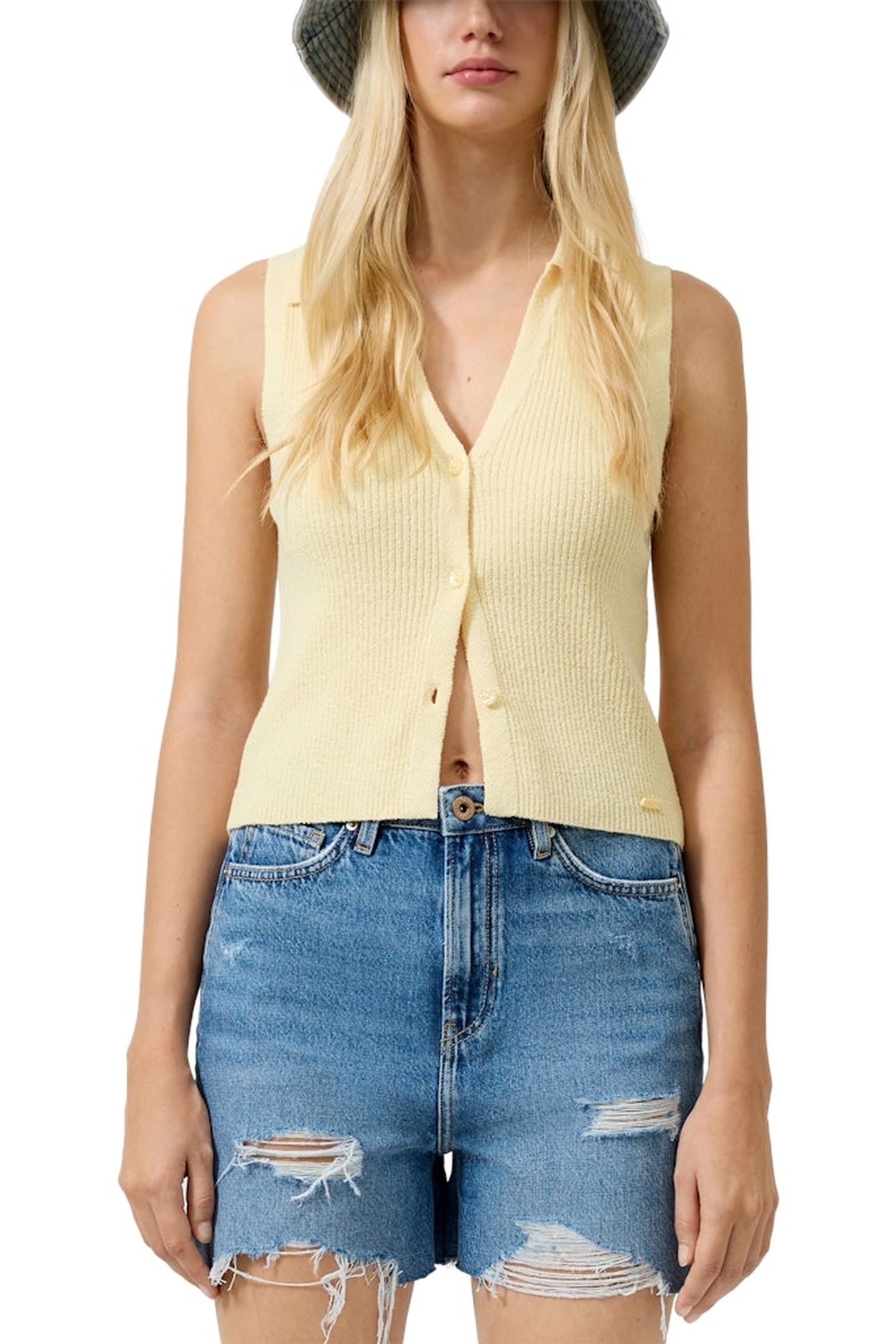 S.OLIVER-QS PULLOVER YELLOW 1