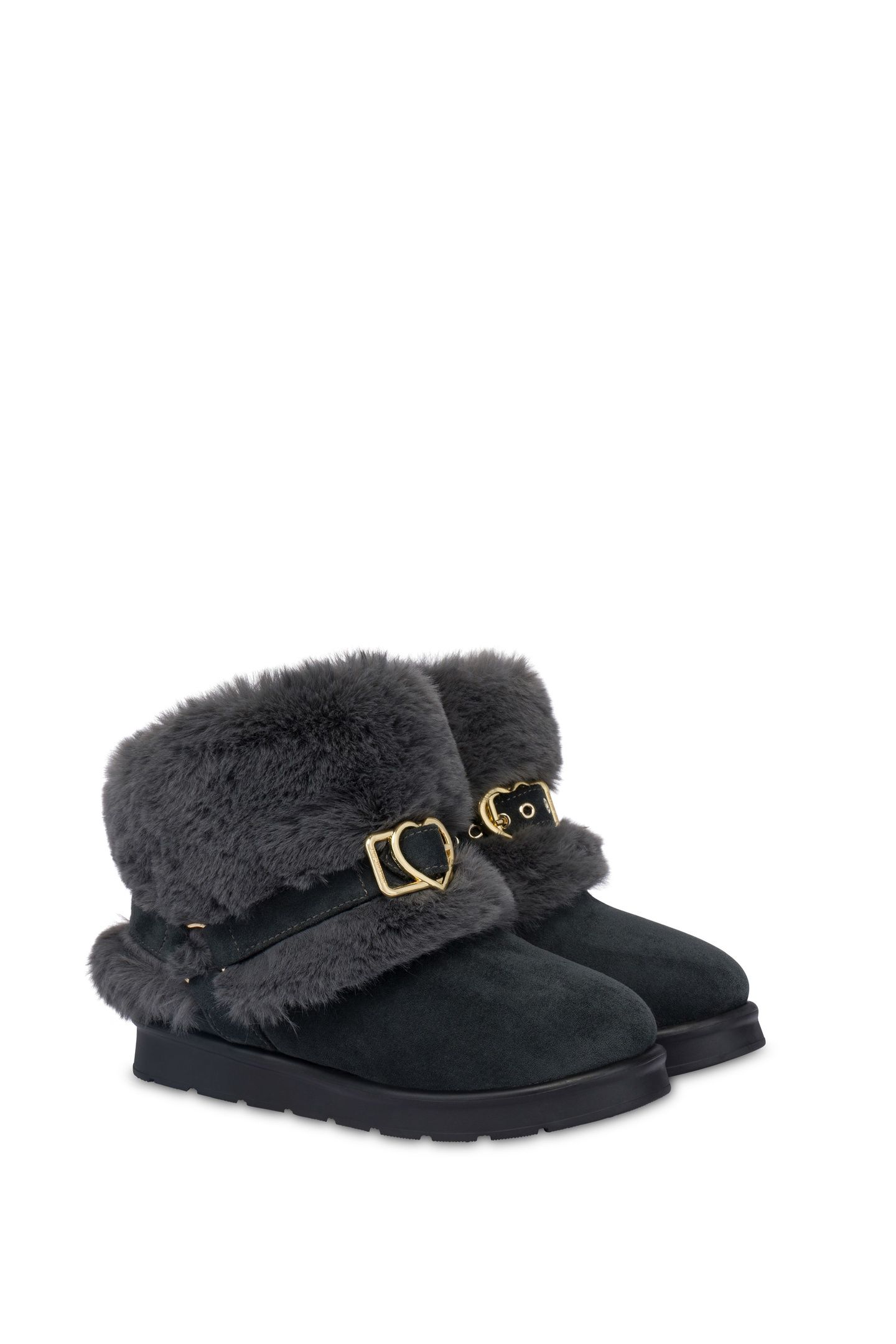 SOFT FABRIC ANKLE BOOTS GREY 2