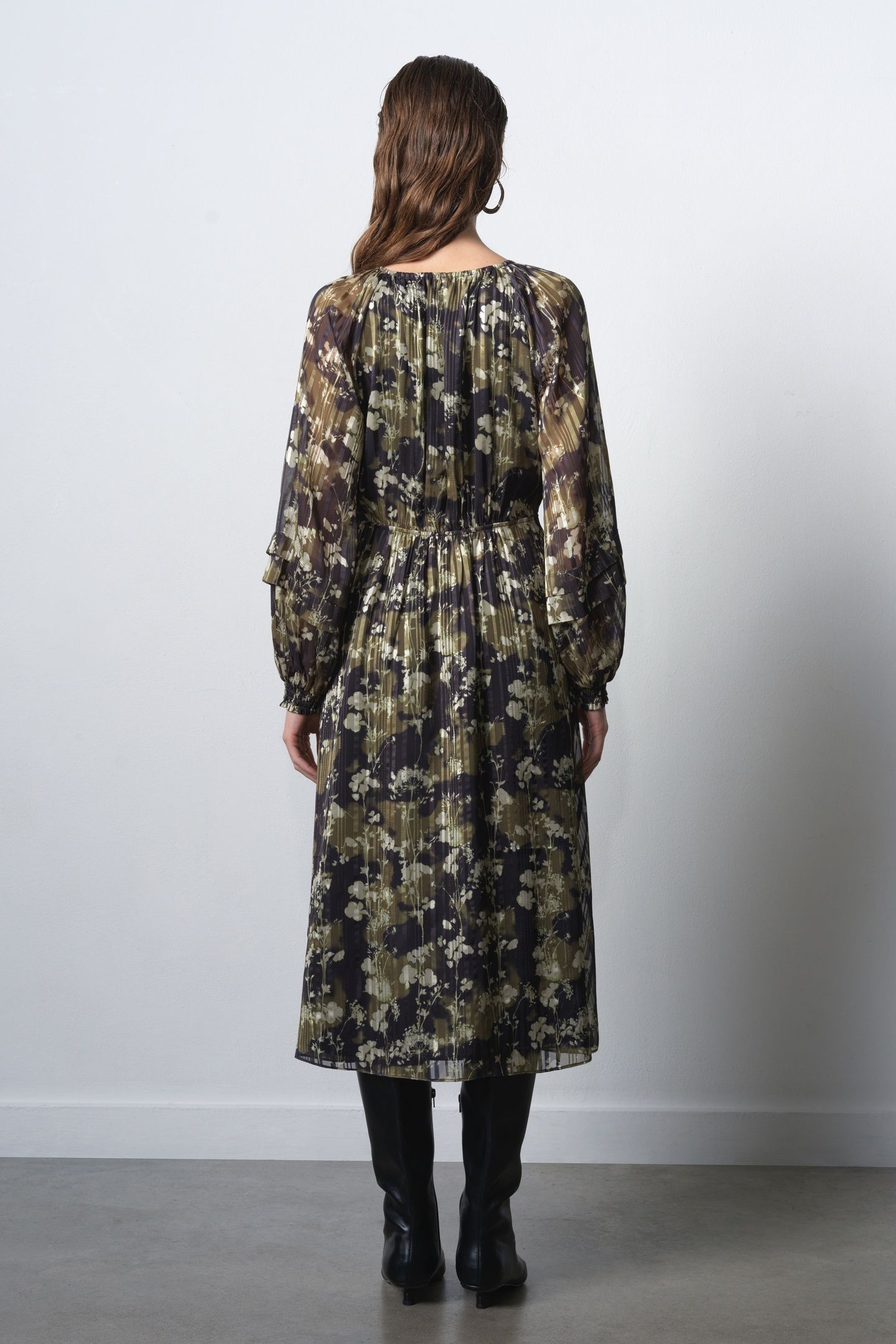 LIZZY MADELINE CREPE DRESS MADELINE GREEN MULTI MADELINE GRE 3