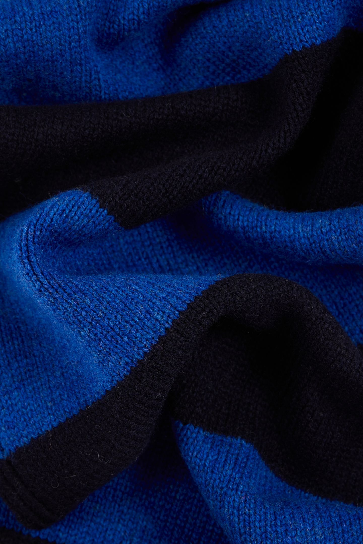 MEN SCARF SIG BLOCK STRPE NAVY 6