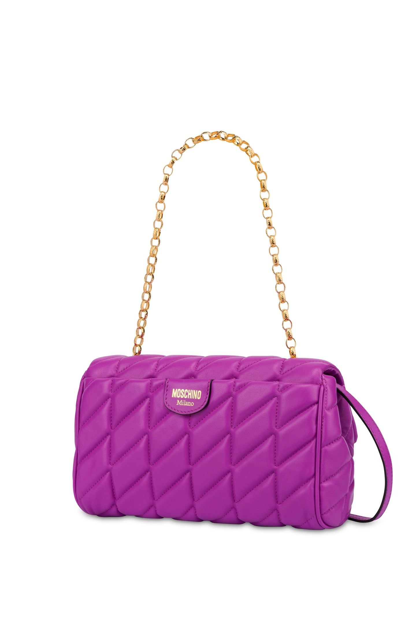 DOUBLE SMILEY® QUILTED SHOULDER BAG PURPLE 2