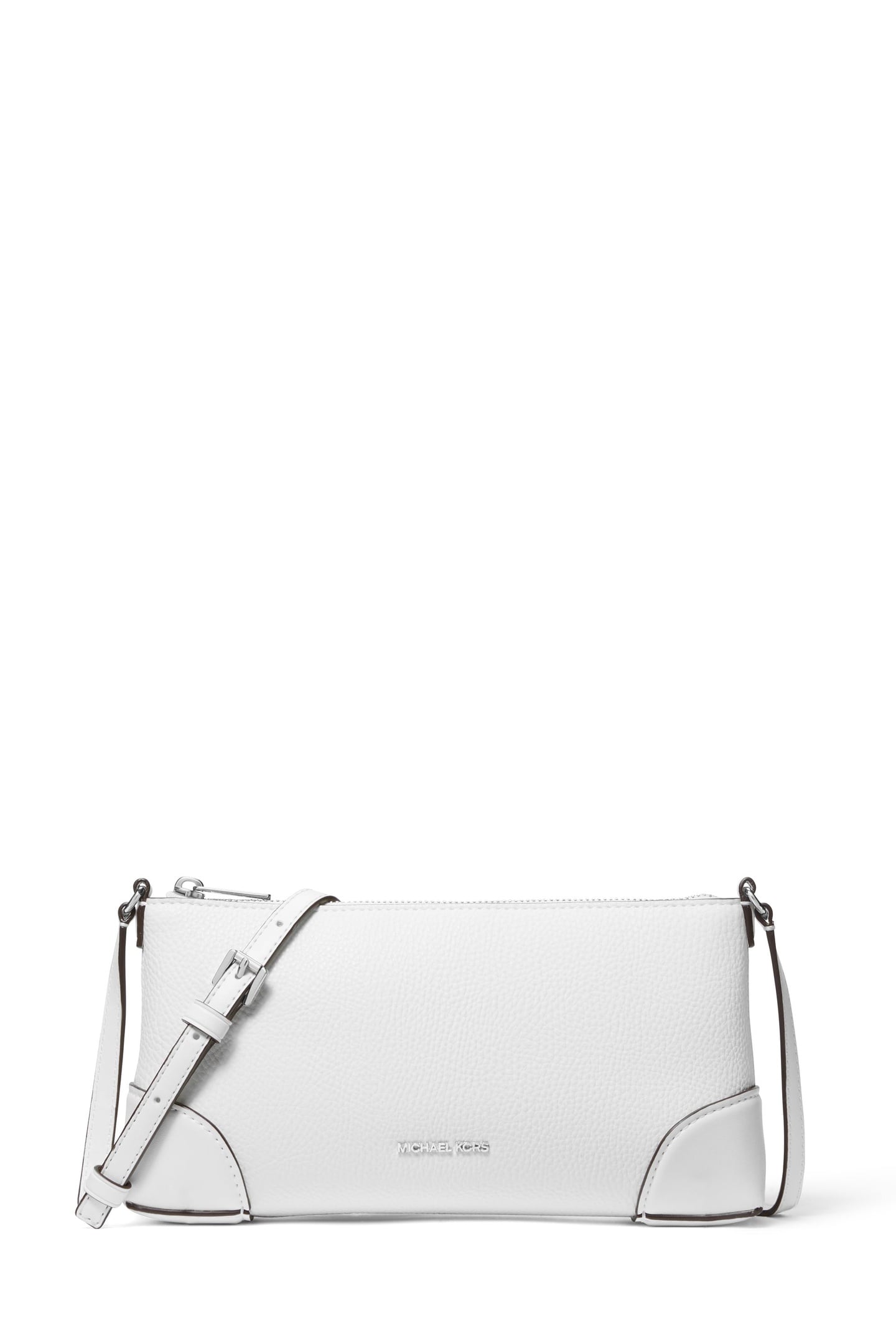SMALL ZIP CROSSBODY OPTIC WHITE 1