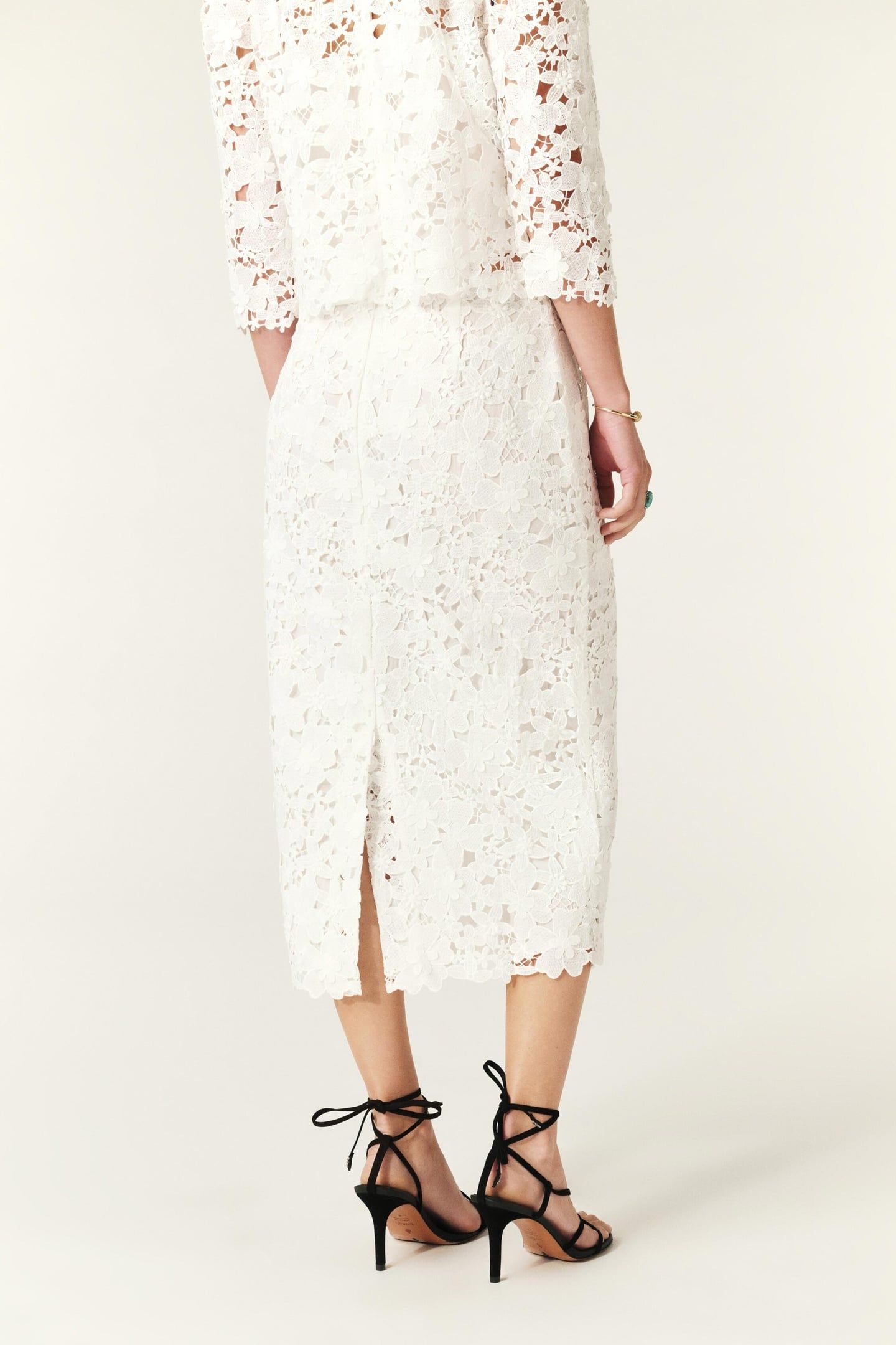 MID-LENGTH SKIRT BLANC 2