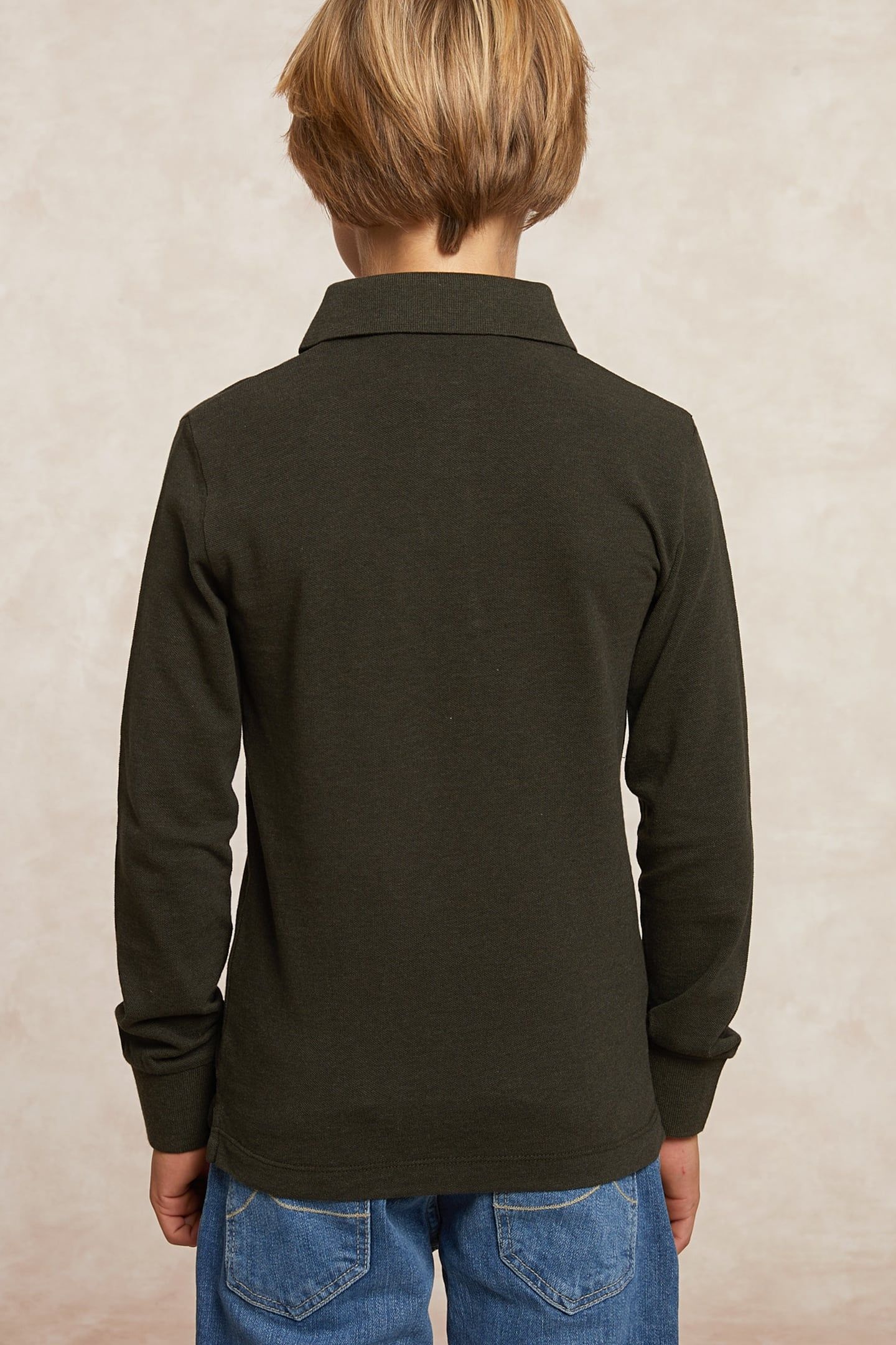 CUSTOM FIT FANCY PIQUE POLO OLIVE MIX 2
