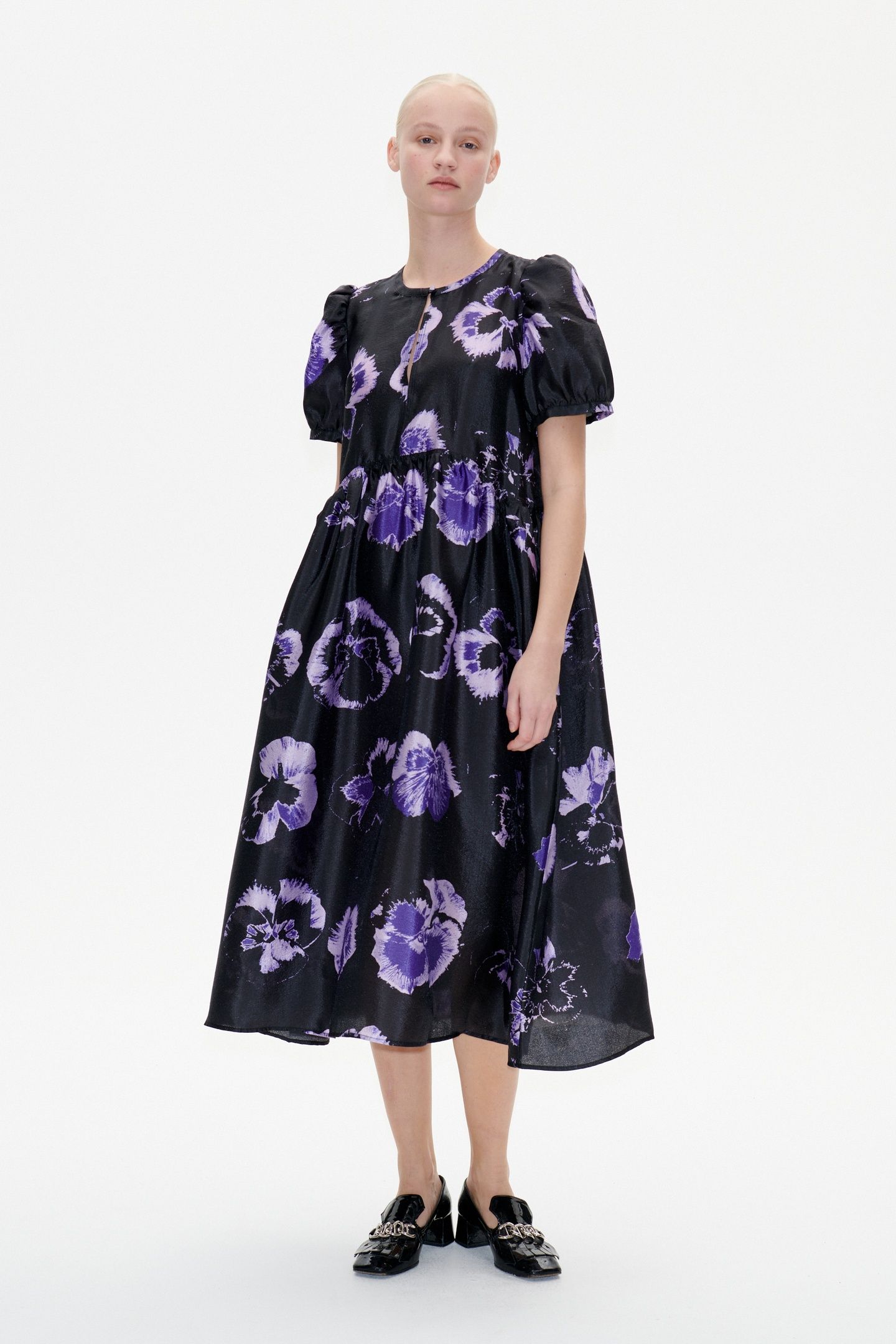 ARTEMIS DRESS PURPLE PANSY 1