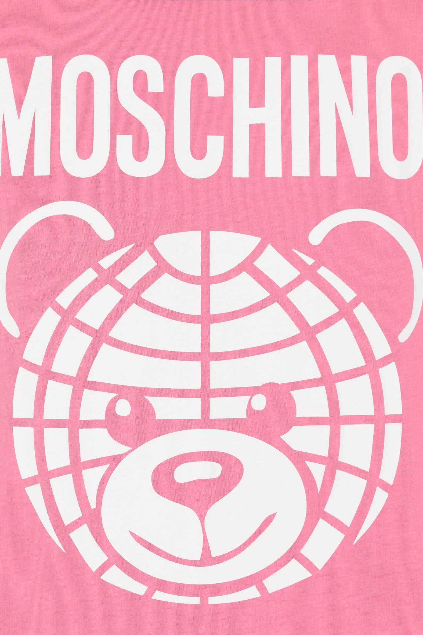 MOSCHINO TEDDY BEAR ORGANIC JERSEY DRESS PINK 4