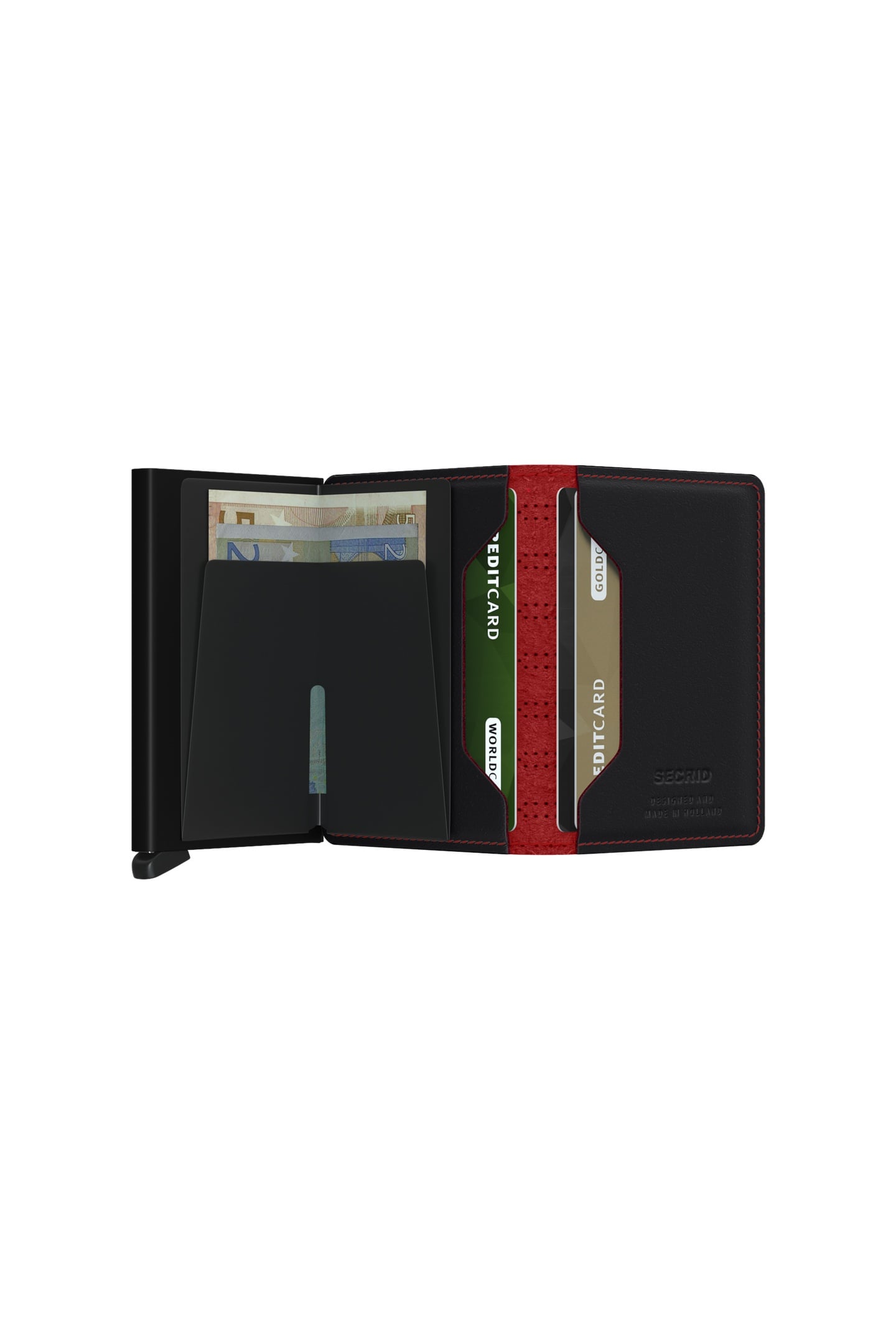 UNISEX SLIMWALLET FUEL BLACK-RED 4