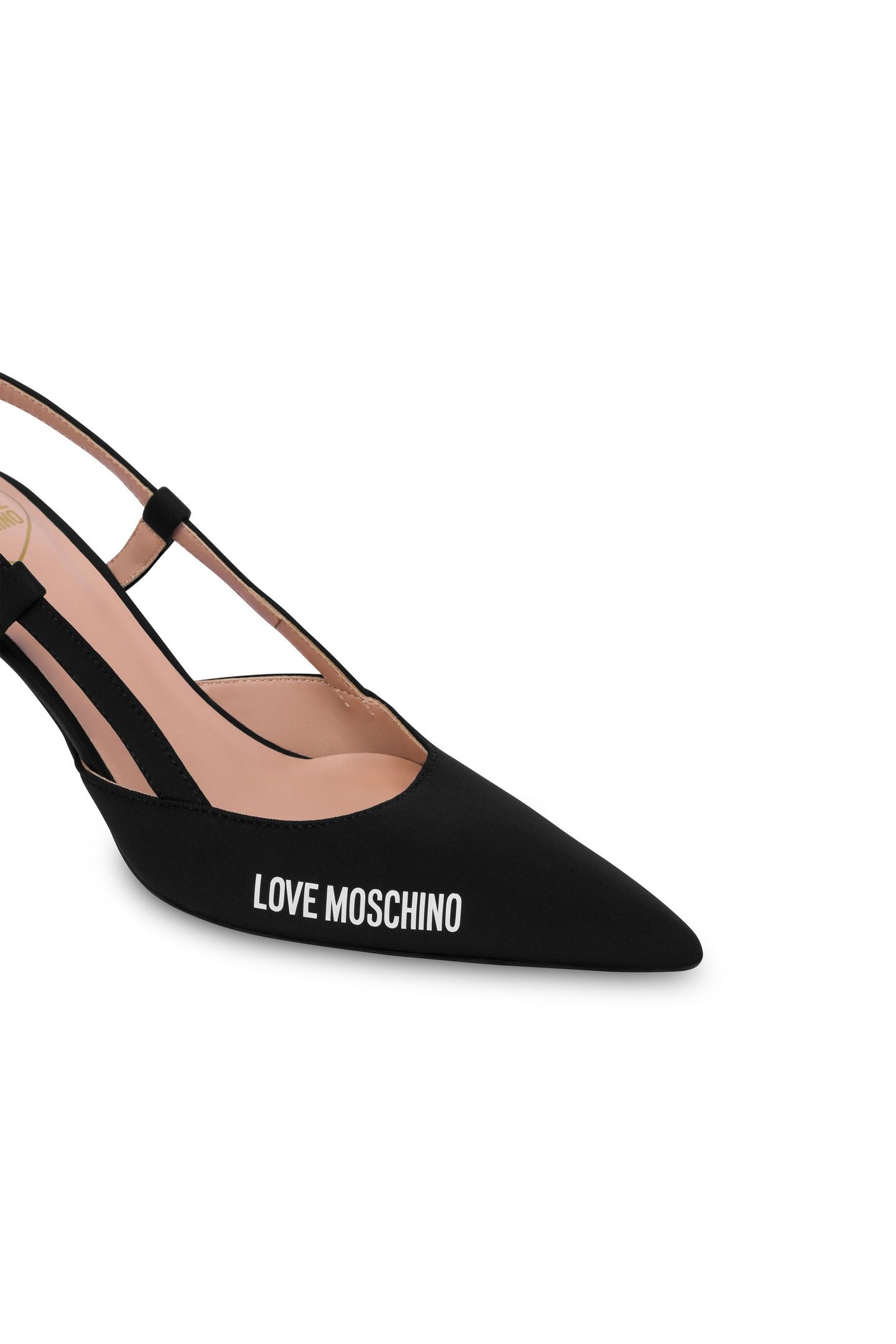 LOVE MOSCHINO SLINGBACK PUMP BLACK 3