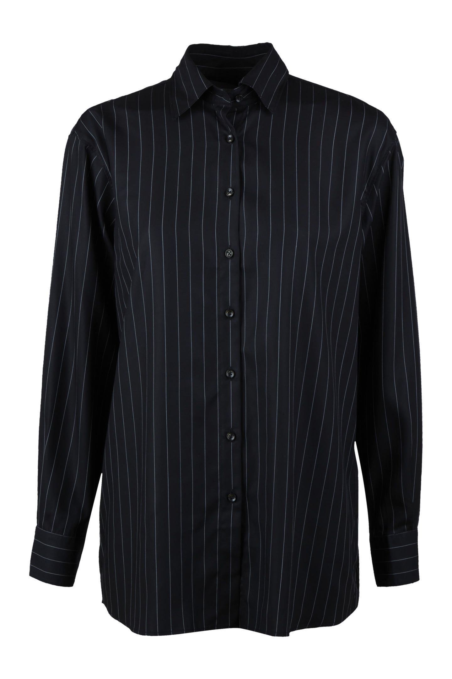 DINA SHIRT, LONG BLACK STRIPE 1