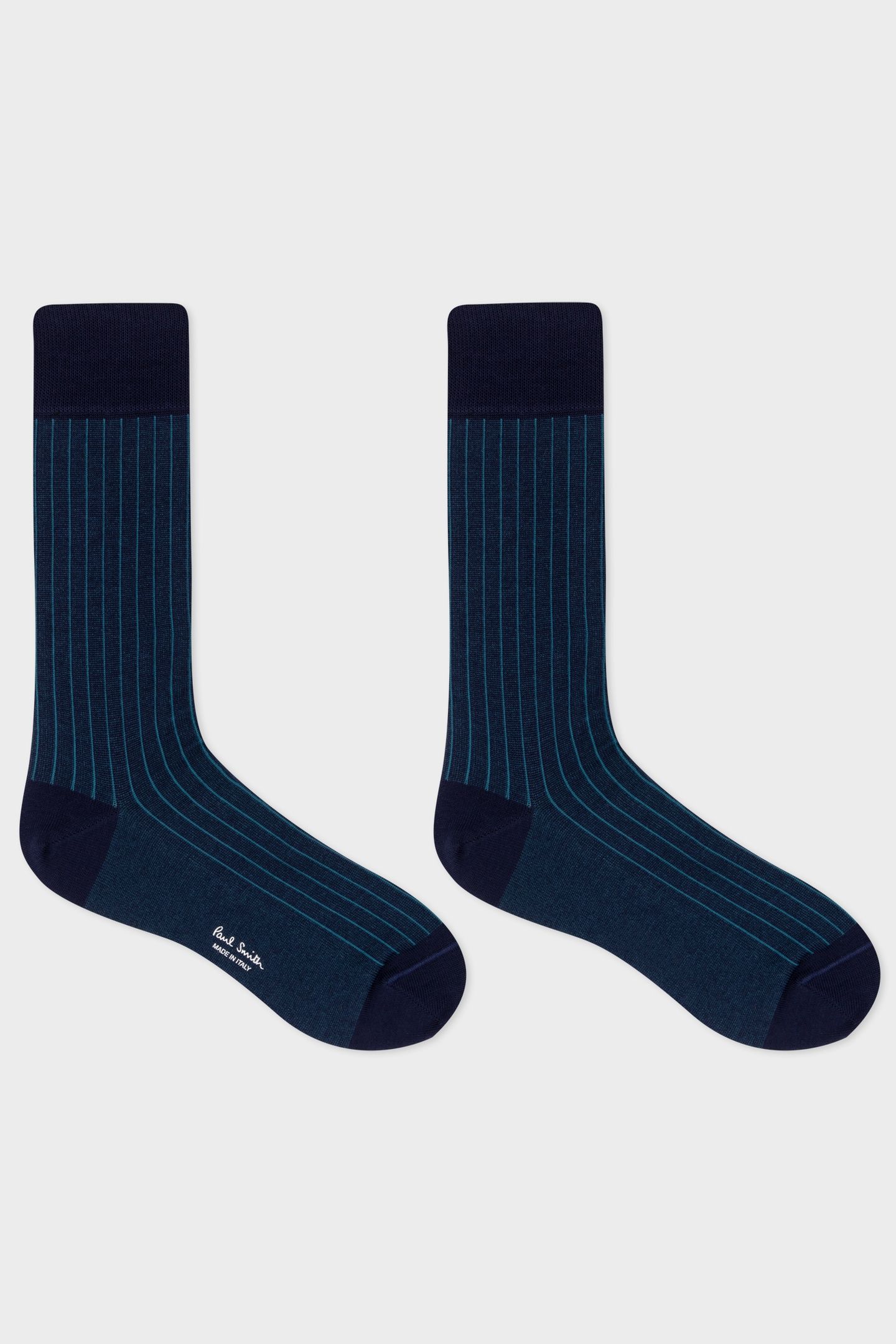 MEN SOCK SHADOW RIB NAVY 3
