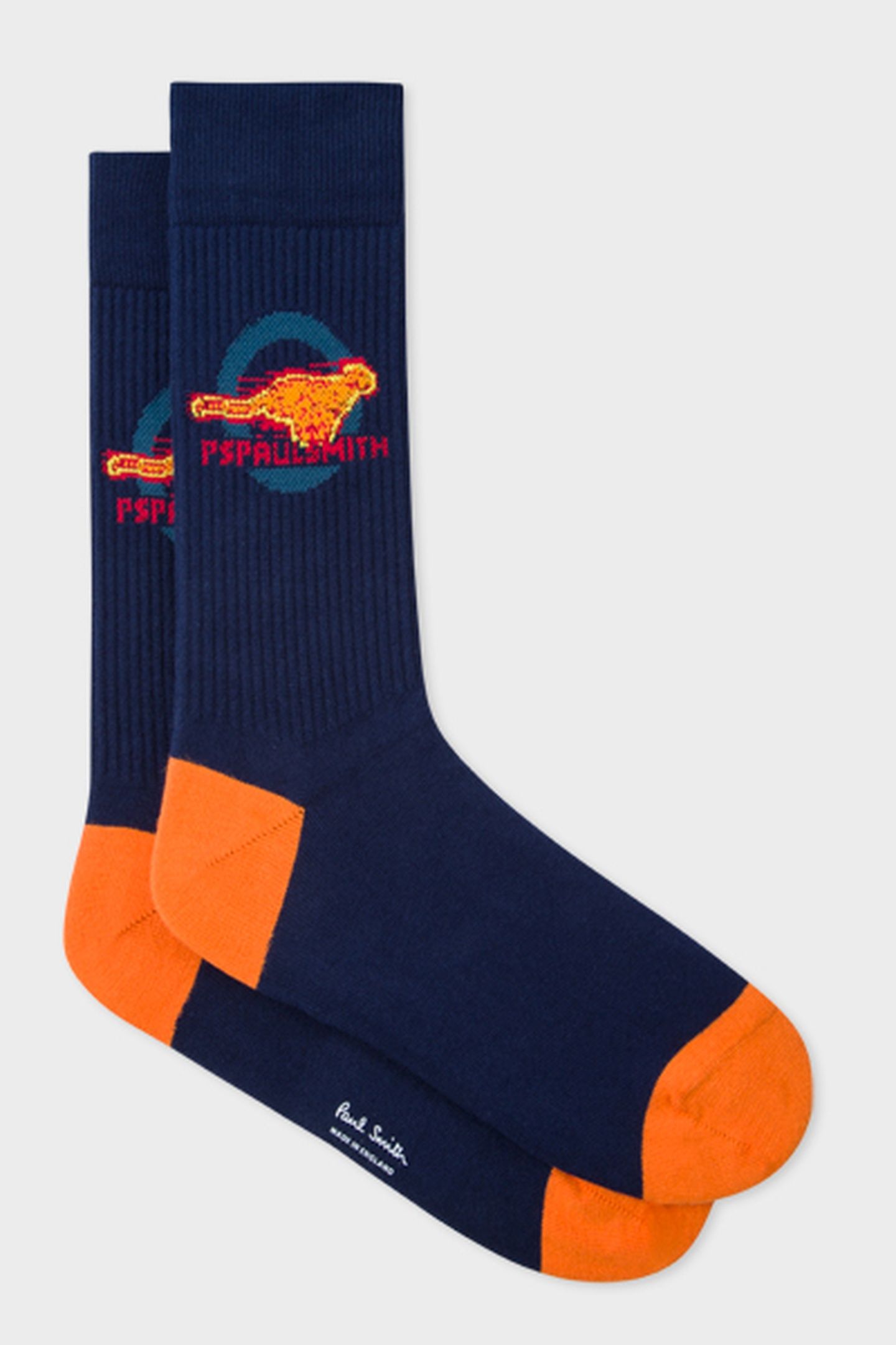 MEN SOCK LIVE FASTER JACQUARD NAVY 2