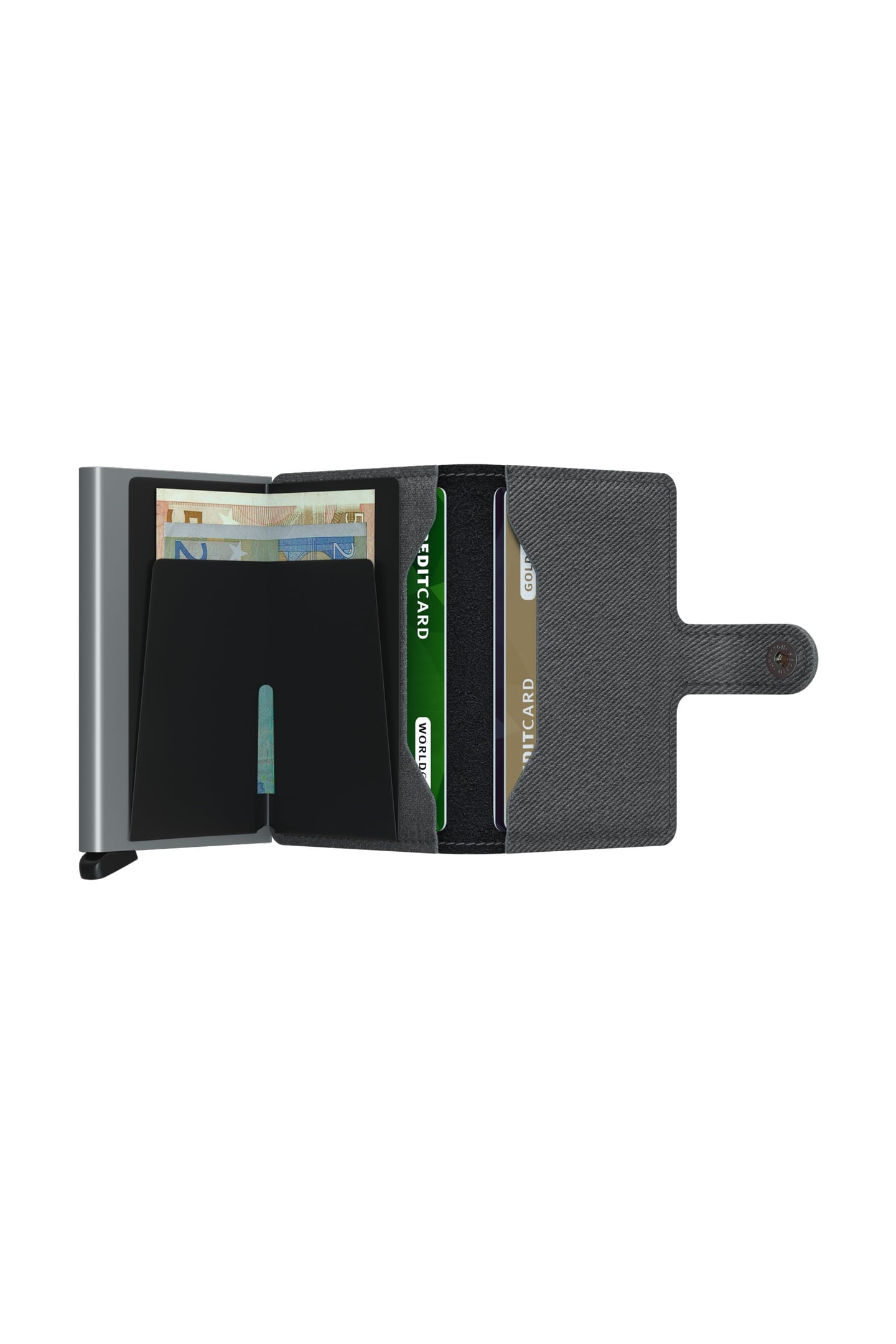 UNISEX MINIWALLET TWIST GREY 4