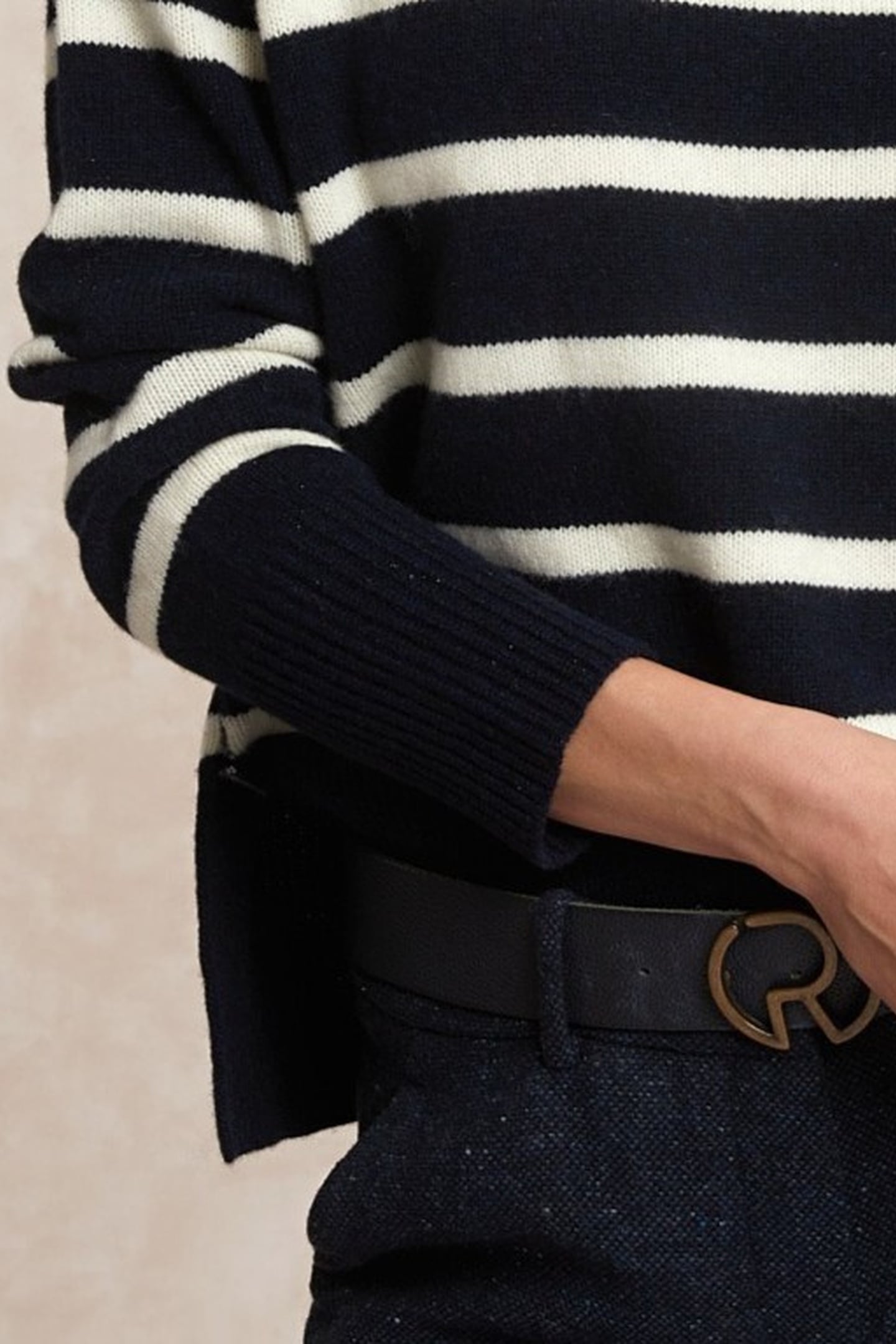 CREW NCK STRIPE JERS WO SWT LS BLUE 2