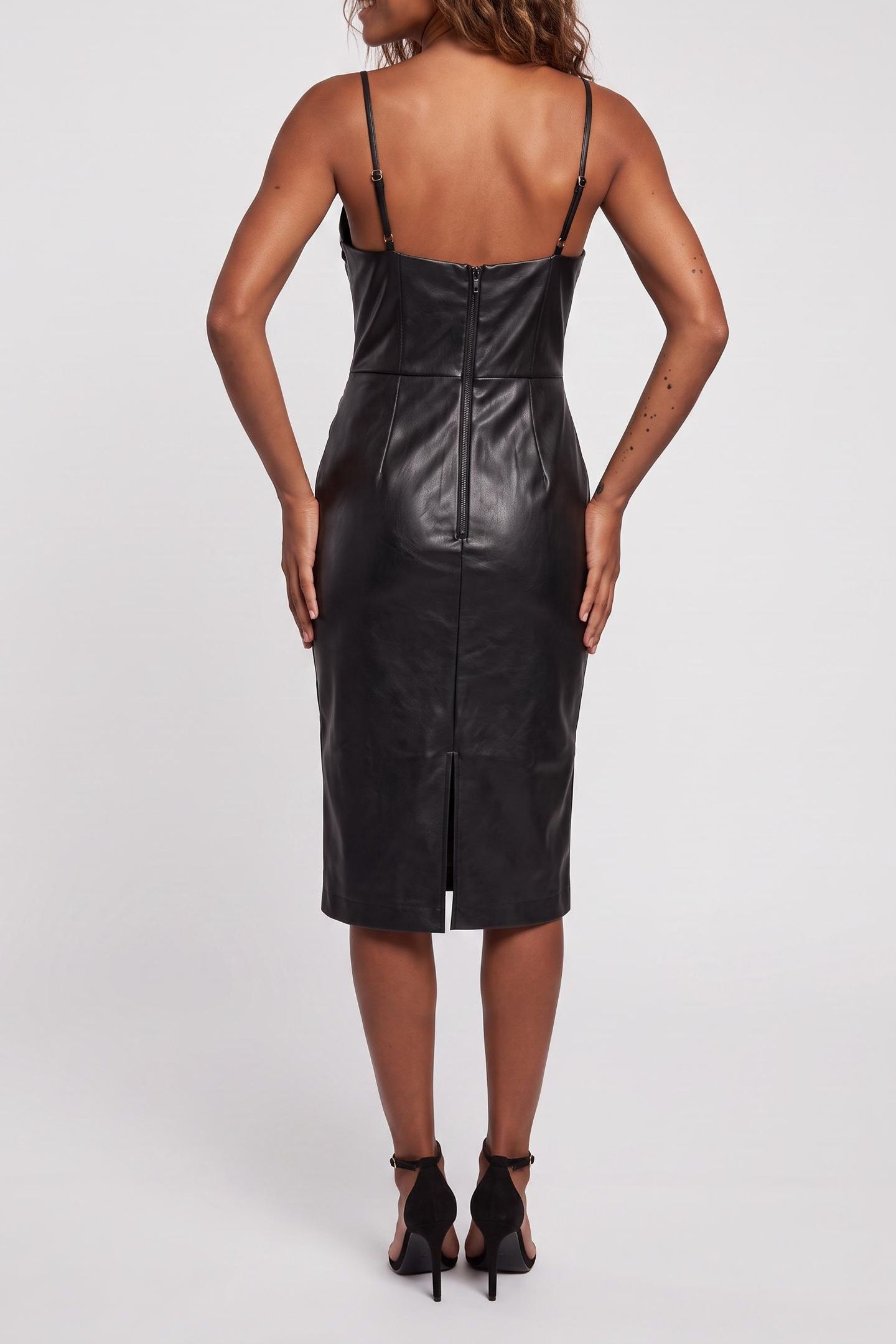 FERGIE SL DRAPED MID JET BLACK A996 2