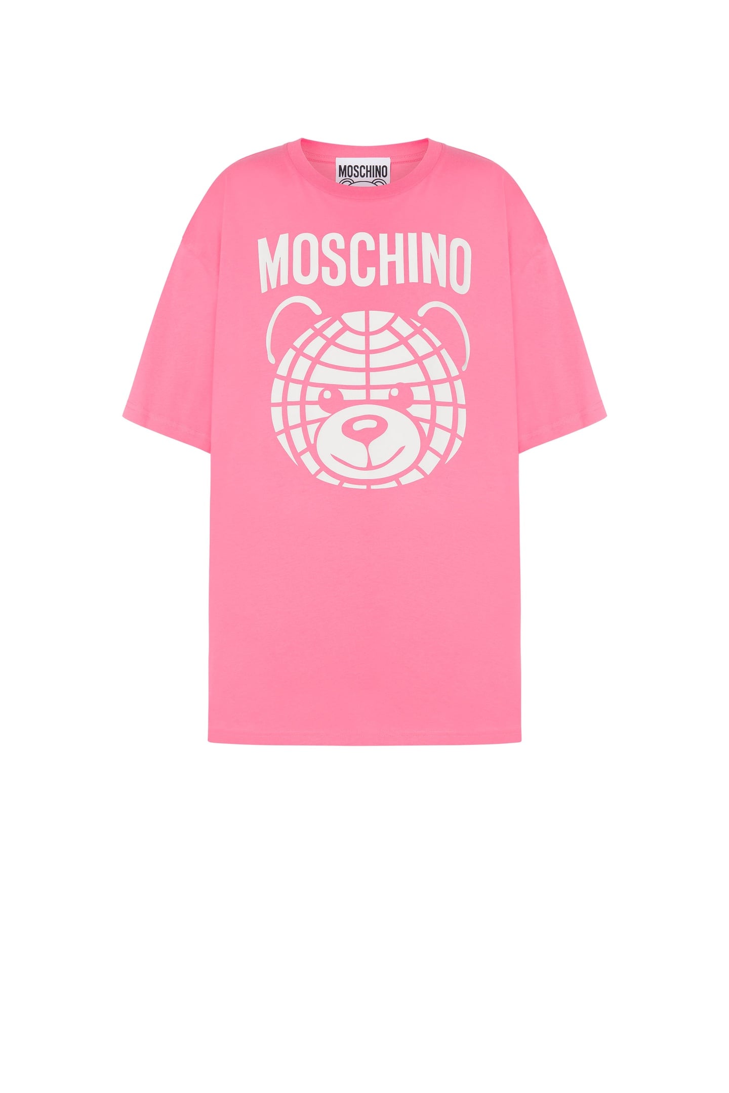 MOSCHINO TEDDY BEAR ORGANIC JERSEY T-SHIRT PINK 3