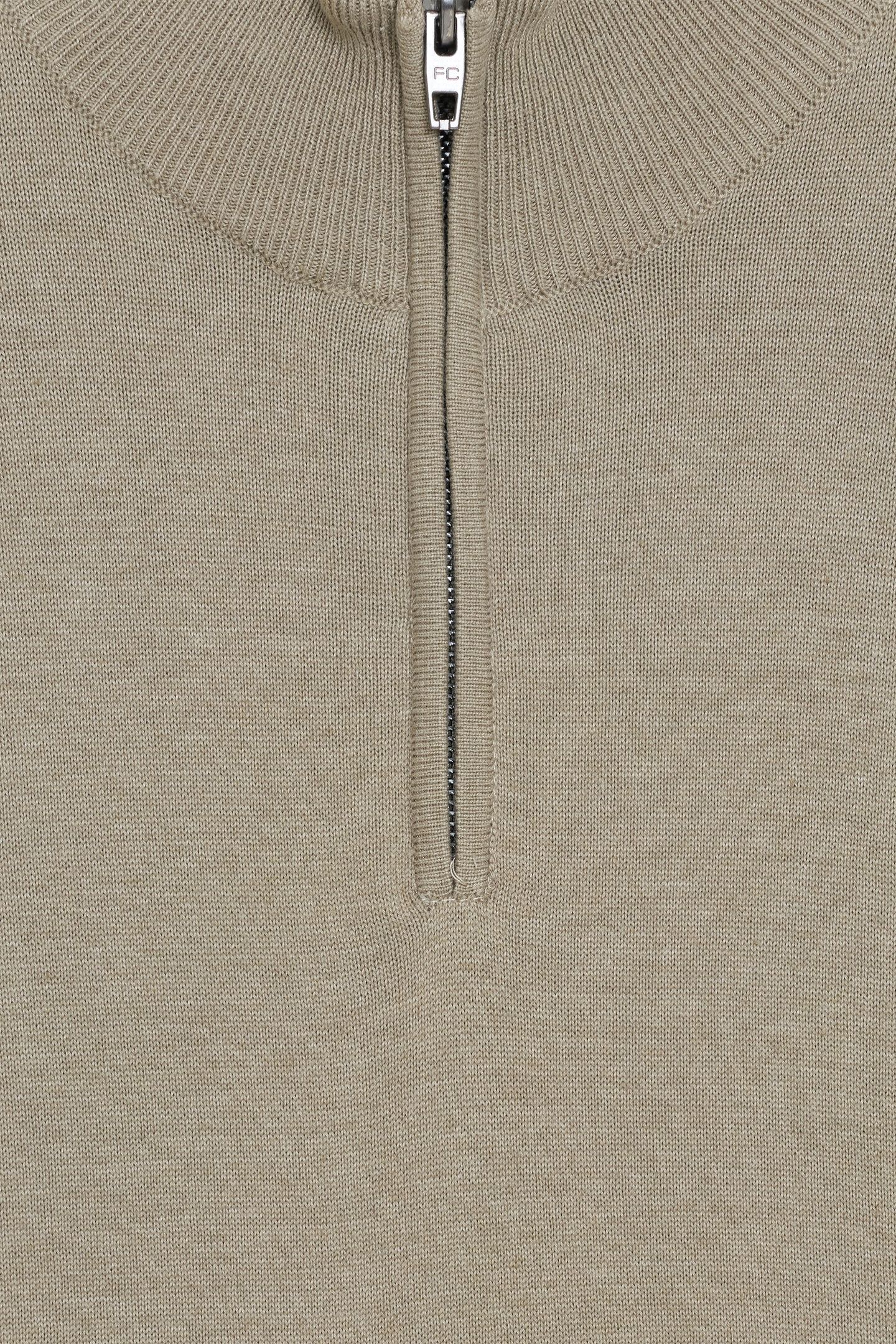 1/2 ZIP COTTON KHAKI MEL SIZE [L] KHAKI MEL 3