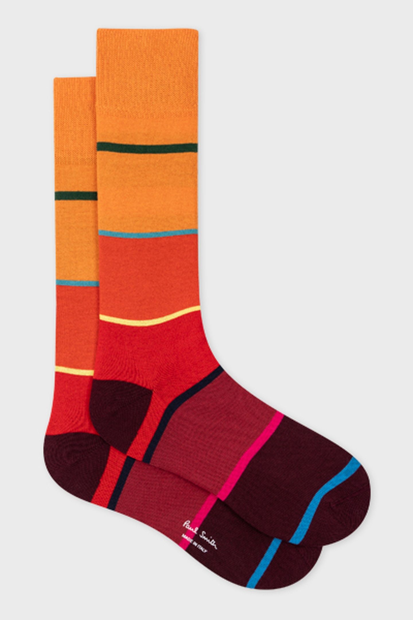 MEN SOCK HAYDEN STRPE ORANGE 4
