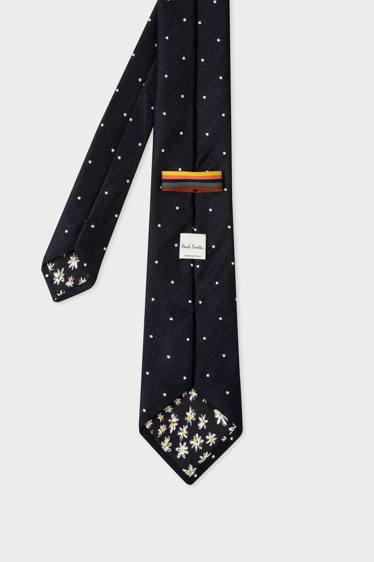 MEN TIE MINI SPOT BLACK 2