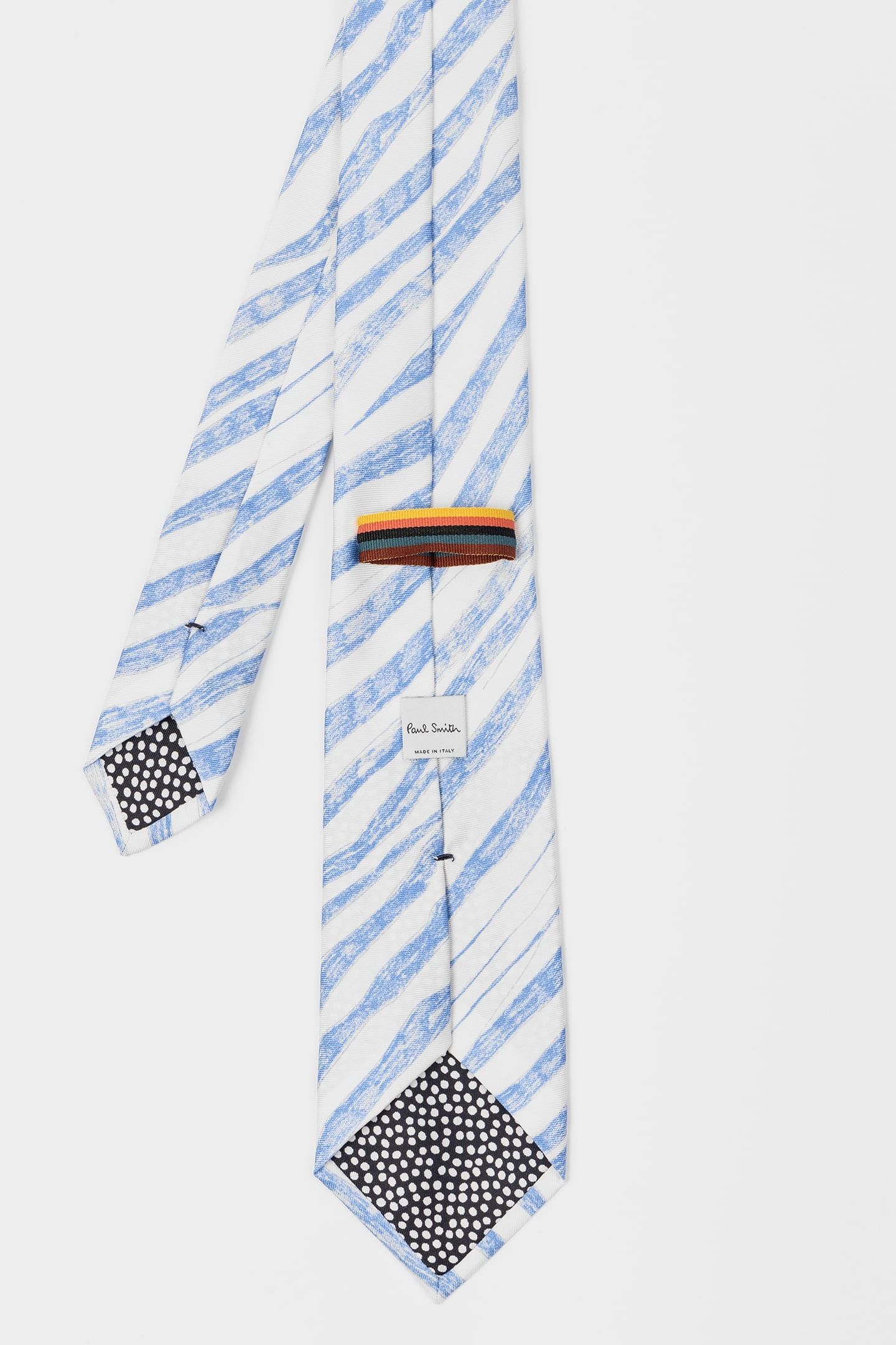 MEN TIE CRAYON STRIPE BLUE 2