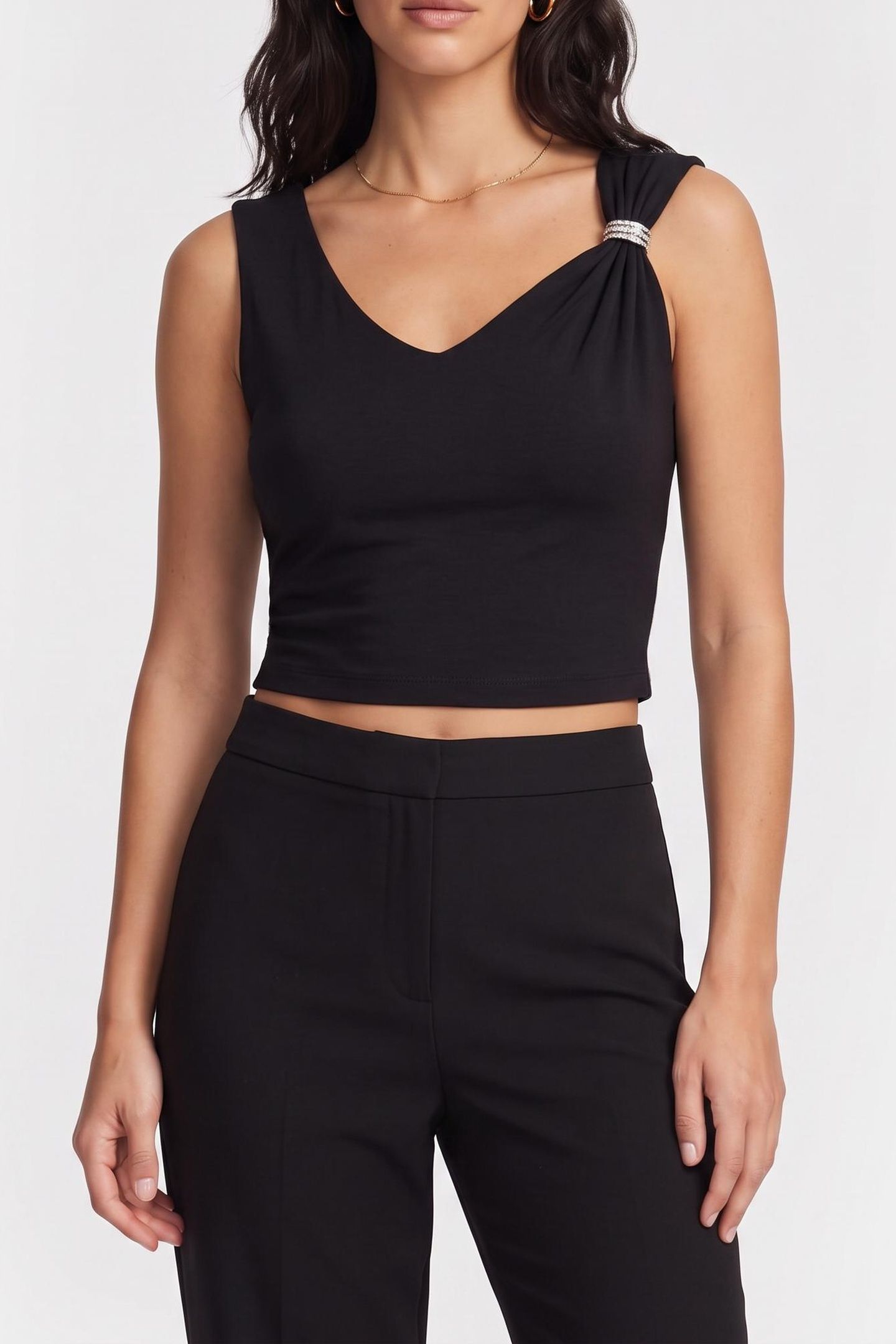 AIMEE SS JEWEL DRAP JET BLACK A996 1