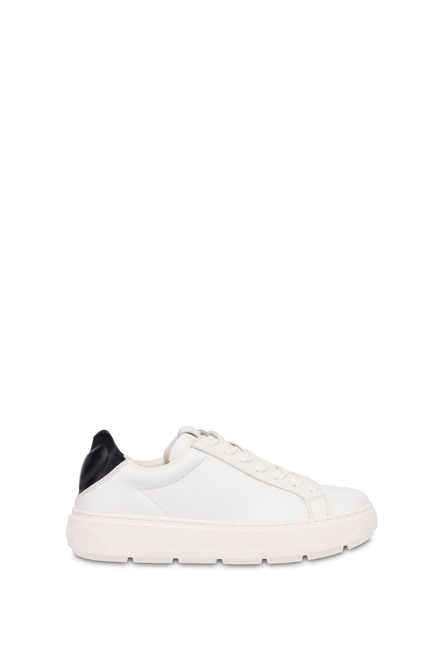 NAPPA LEATHER AND LAMBSKIN SNEAKERS WHITE 1