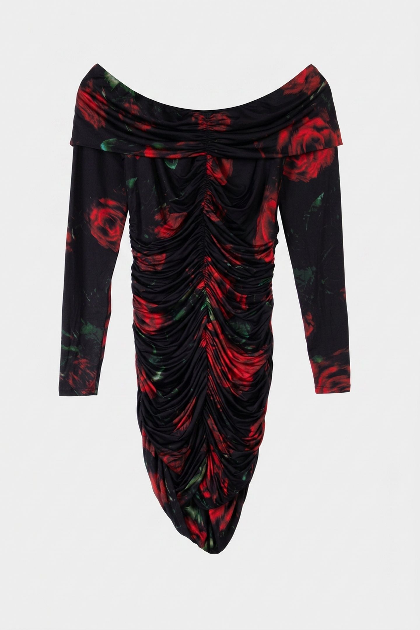 LS MIRIANA DRESS BLURRED ROSES PRINT 3