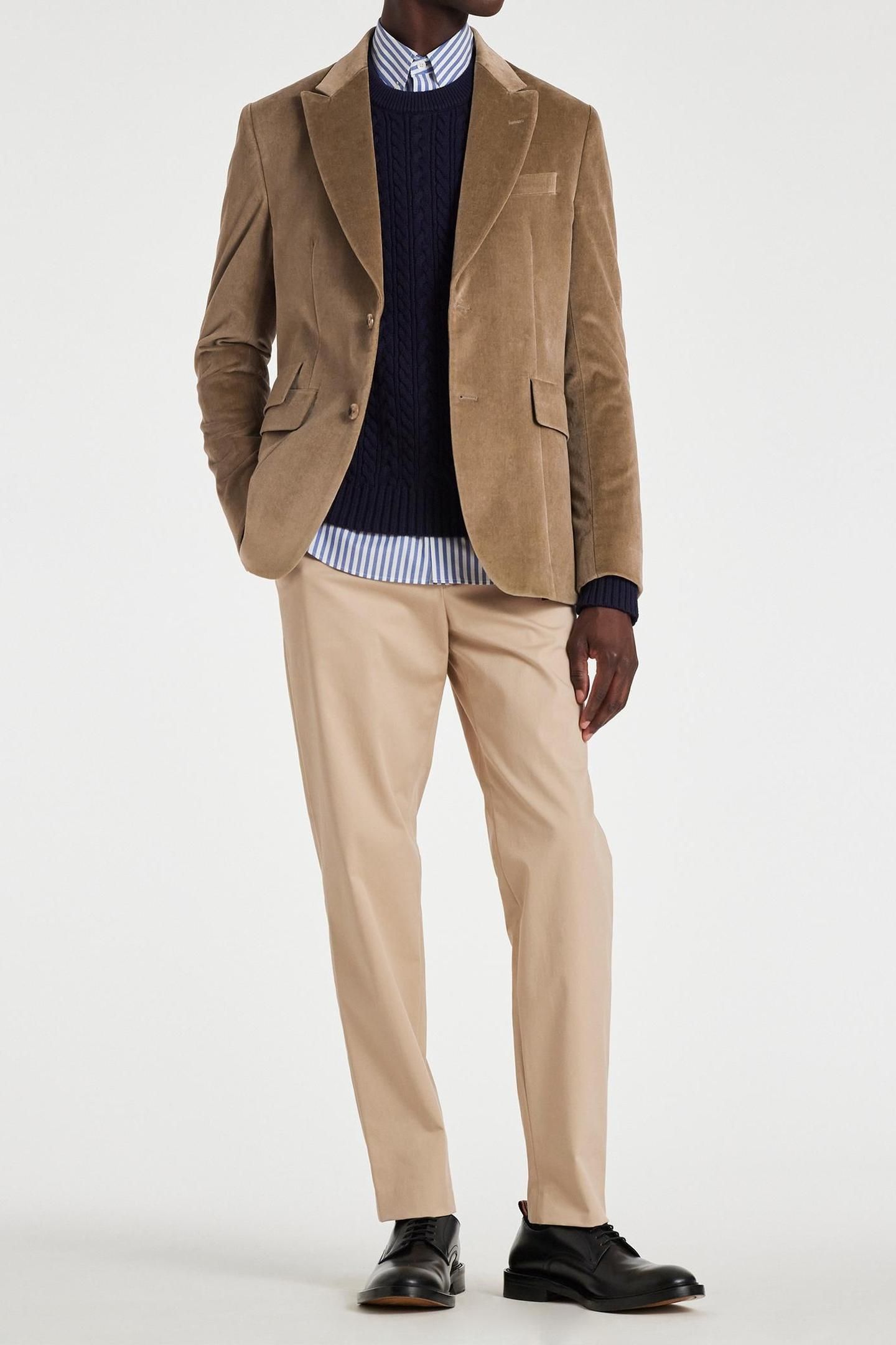 MENS 2 BUTTON JACKET KHAKI 6