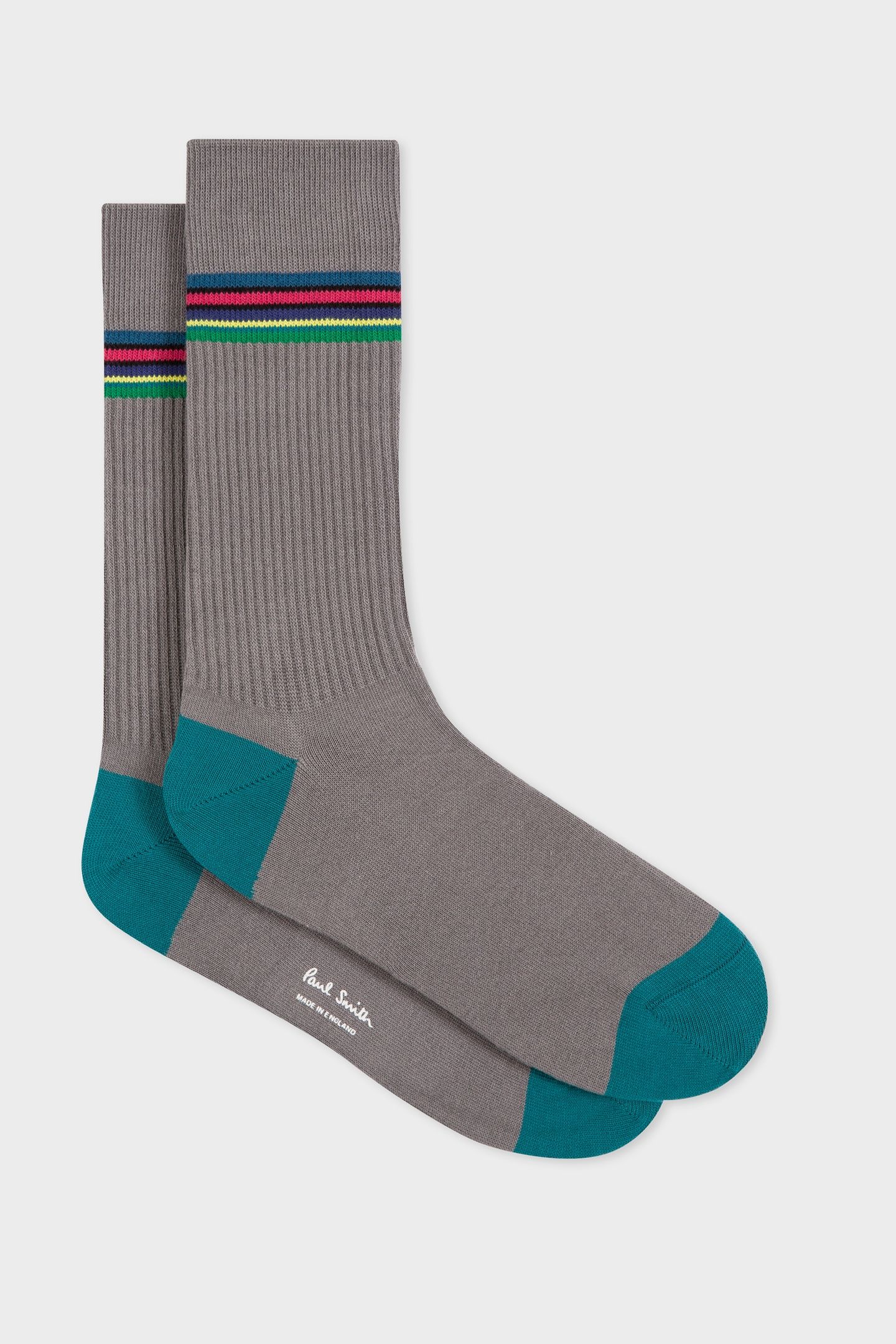 MEN SOCK DUO RIB SLATE 4