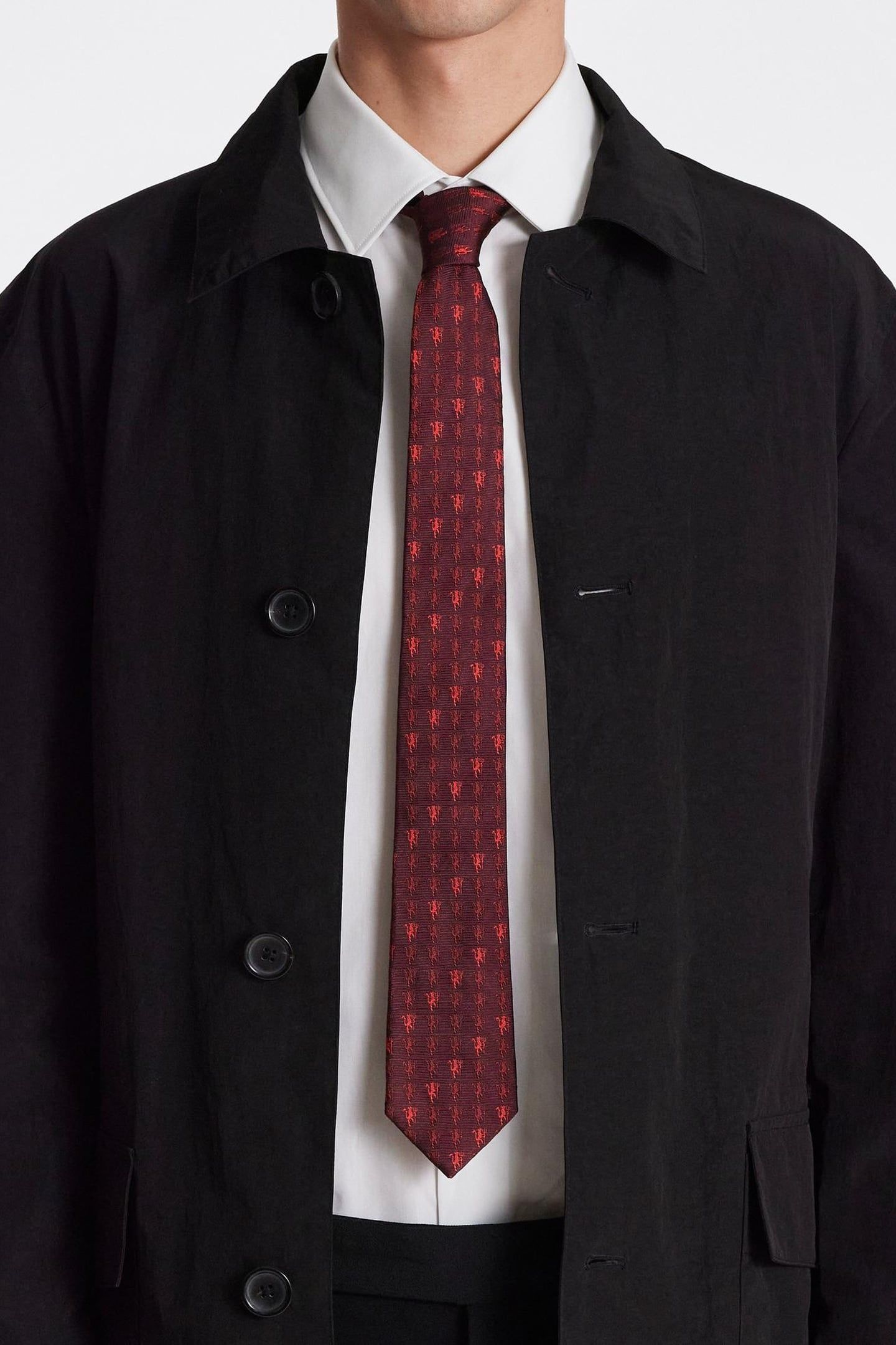 MEN TIE 6CM MAN UNITED BURGUNDY/ BORDE 4
